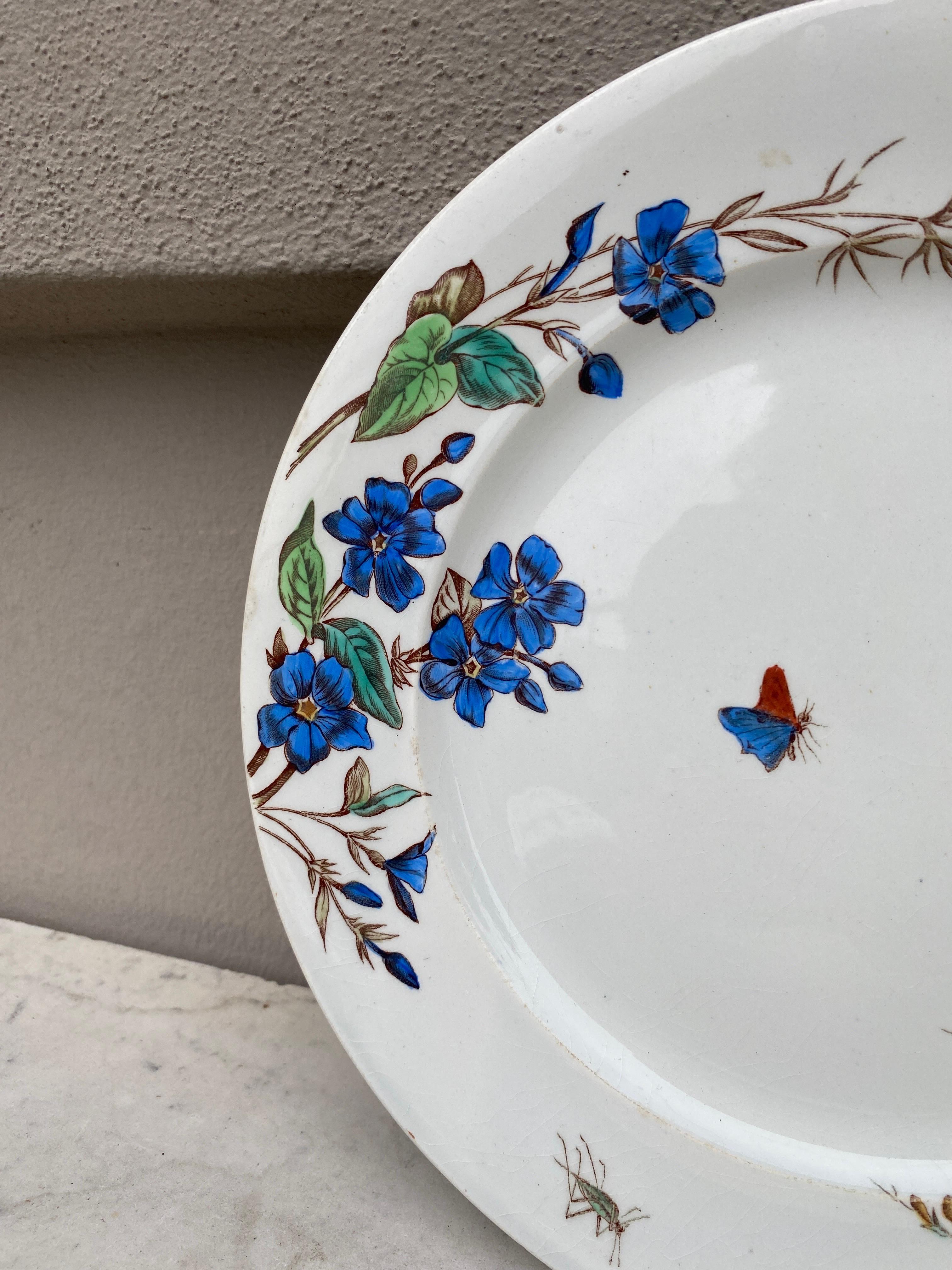 Français Assiette du 19ème siècle Vieillard Bordeaux Service Nella