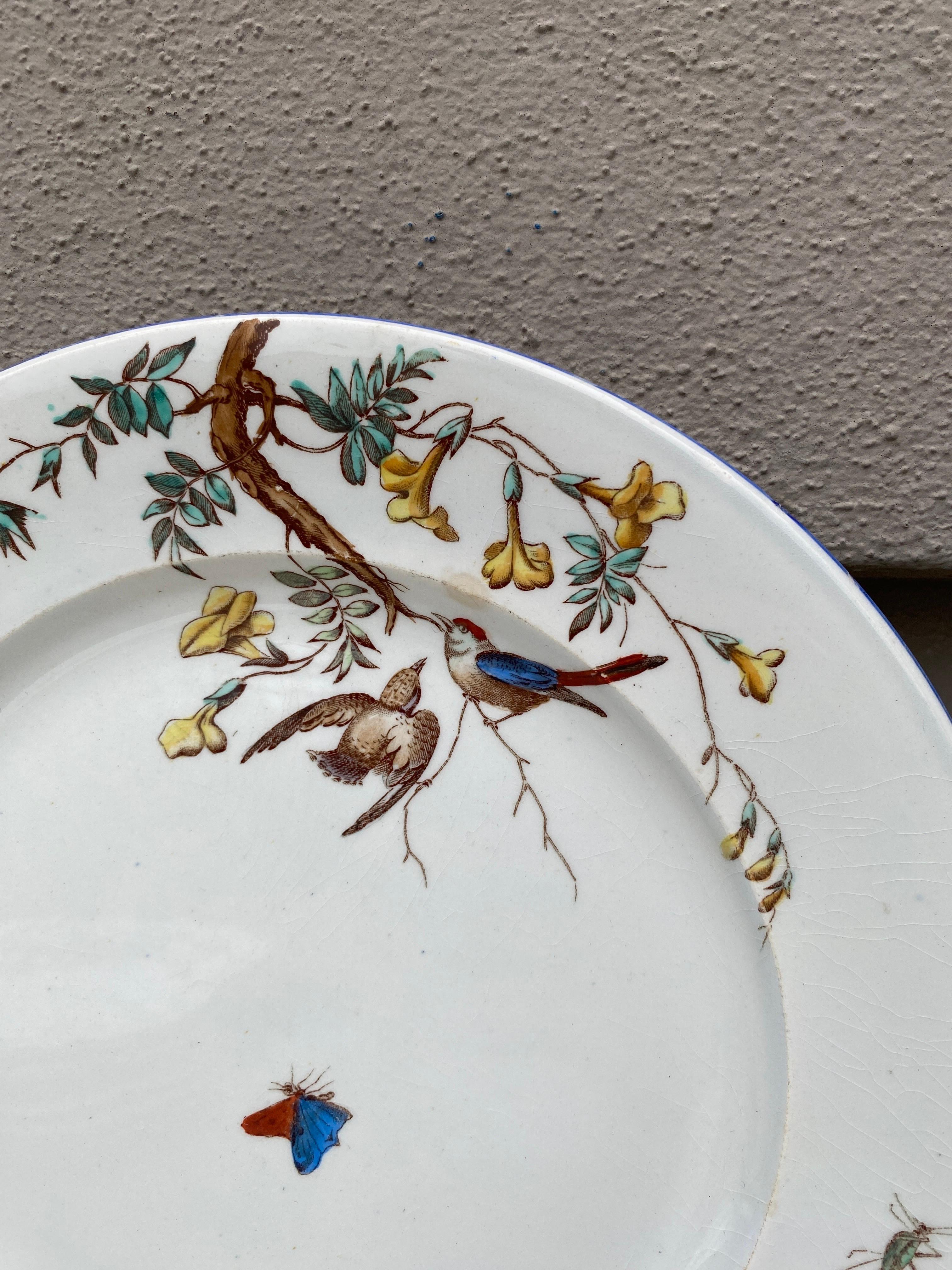 Assiette du 19ème siècle Vieillard Bordeaux Service Nella Bon état à Austin, TX