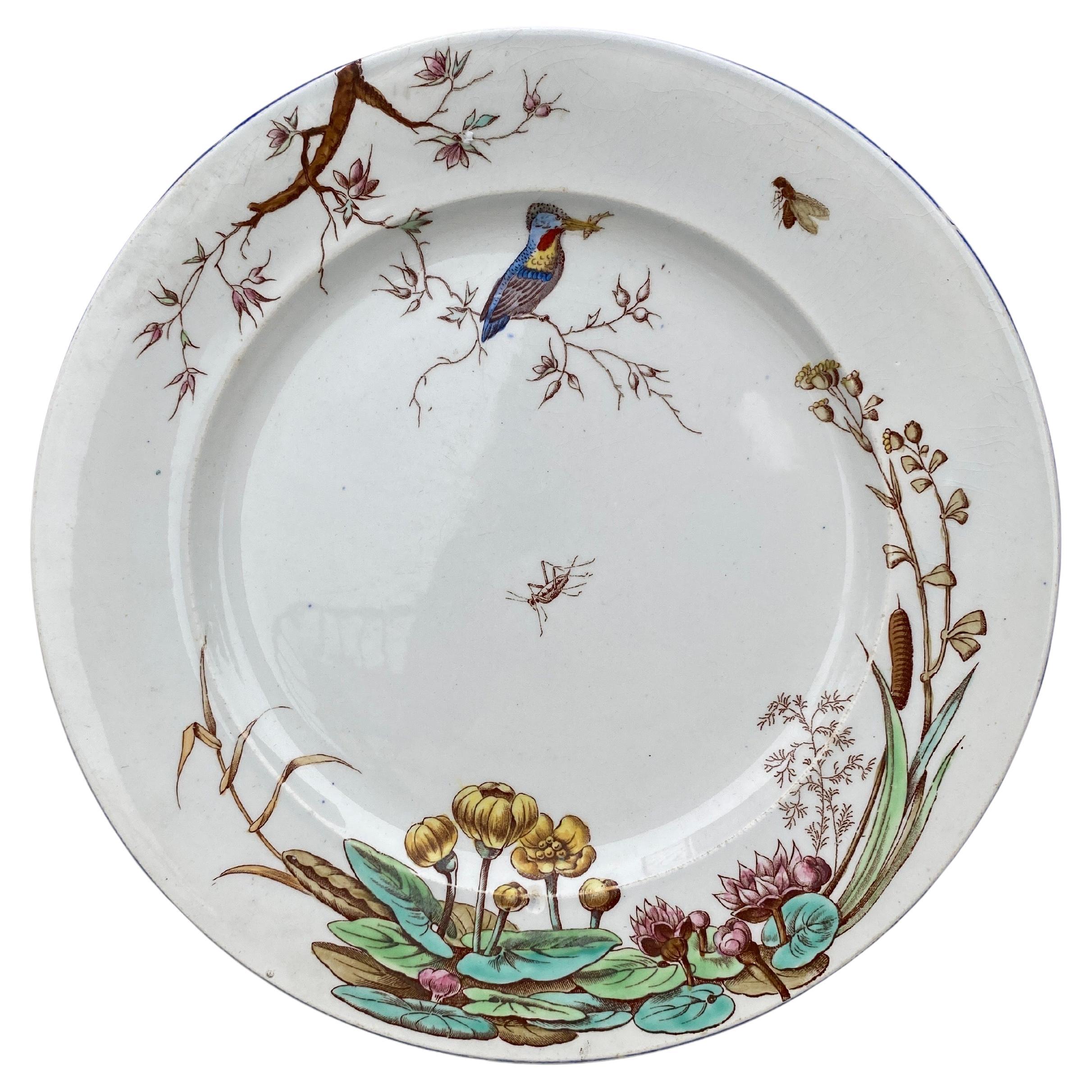 Fin du XIXe siècle Assiette du 19ème siècle Vieillard Bordeaux Service Nella en vente