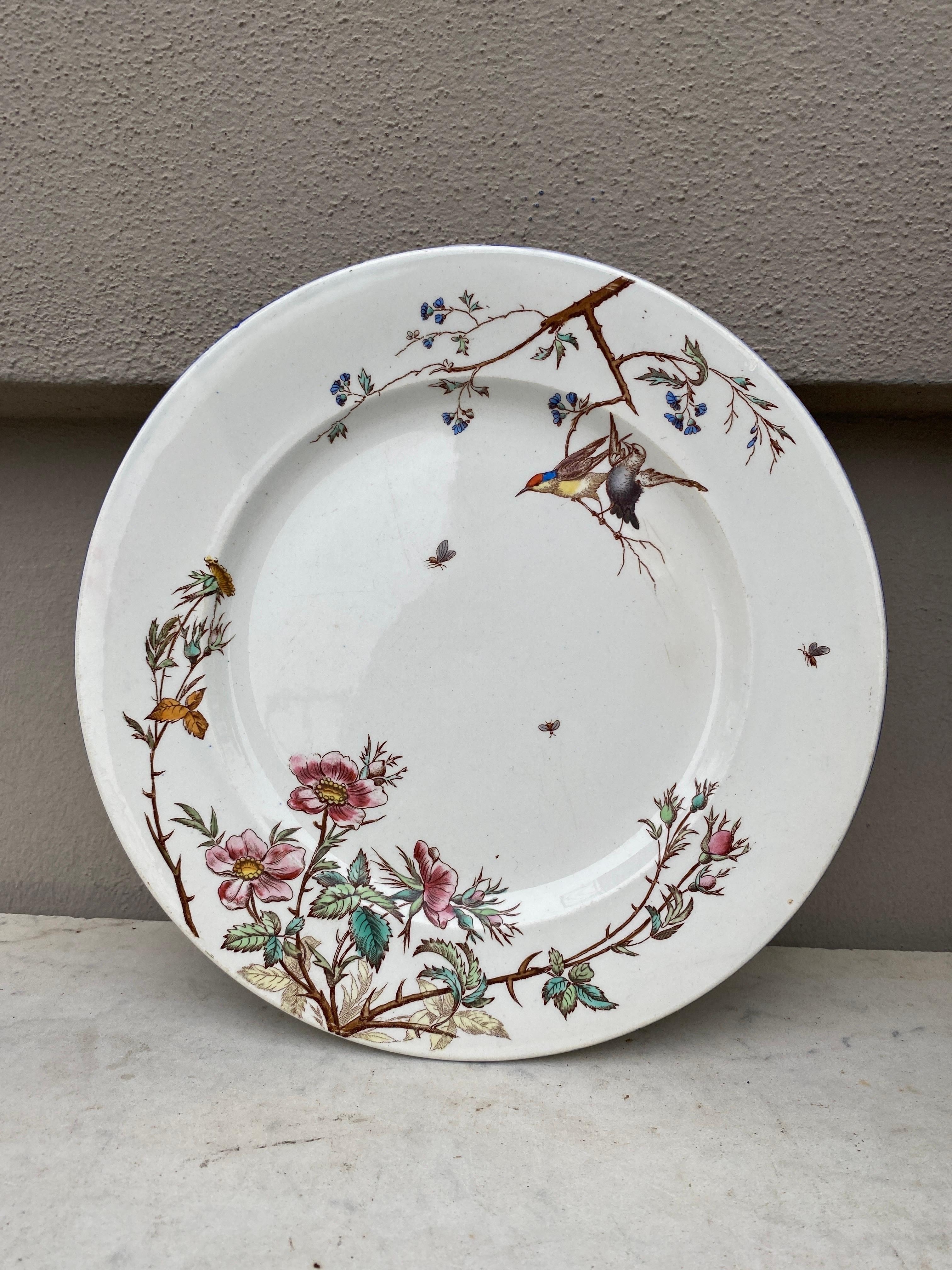 Céramique Assiette du 19ème siècle Vieillard Bordeaux Service Nella