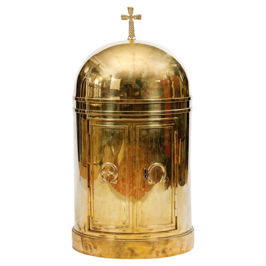19th Century Polished Brass Tabernacle