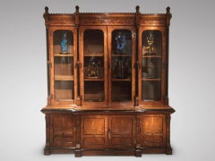 19th Century Pollard Oak Library Bookcase by Price & Delany
