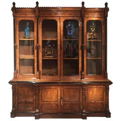 19th Century Pollard Oak Library Bookcase by Price & Delany