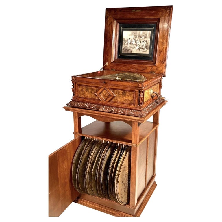 19th Century Polyphon Double Comb Music Box For Sale at 1stDibs music
