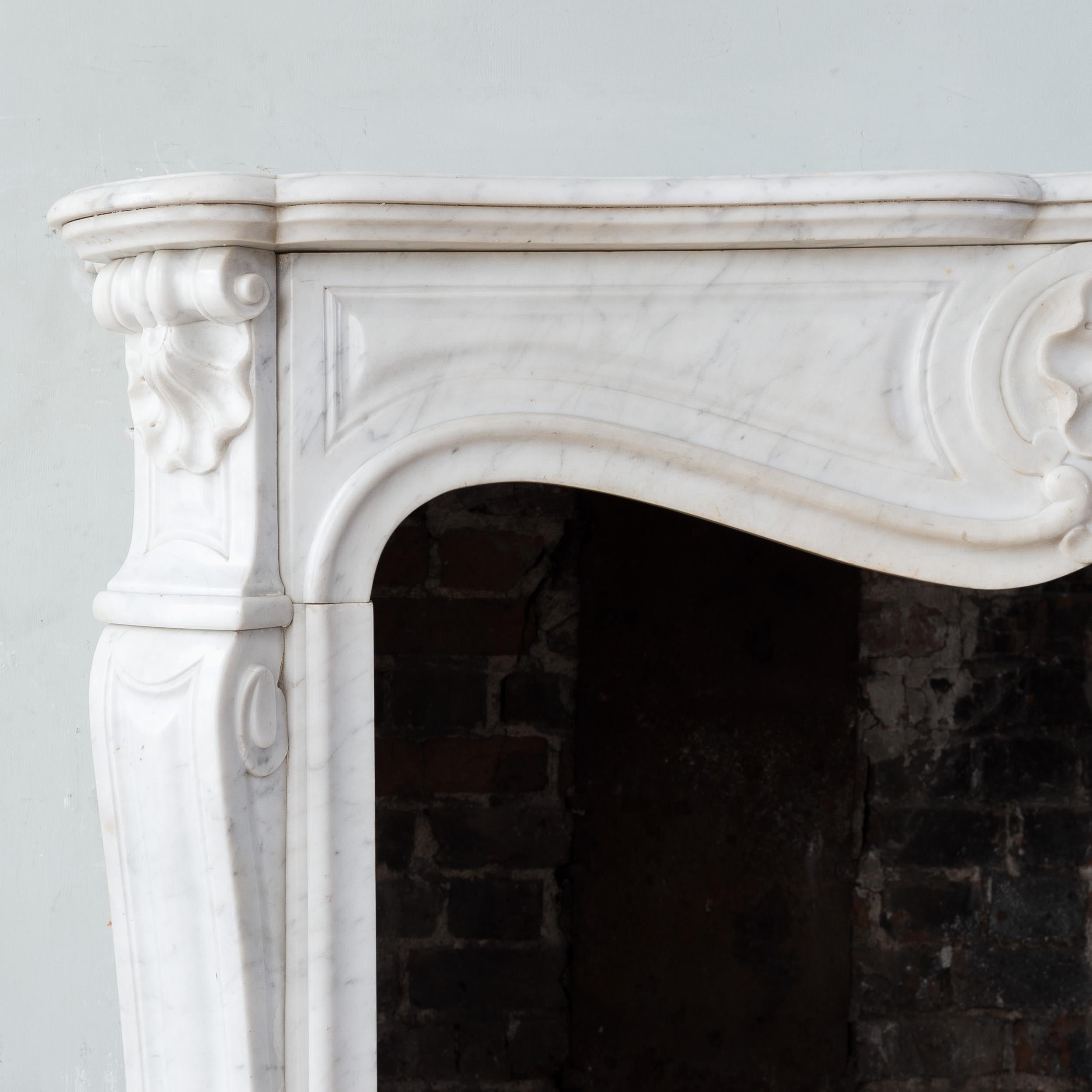 French 19th Century Pompadour Fireplace