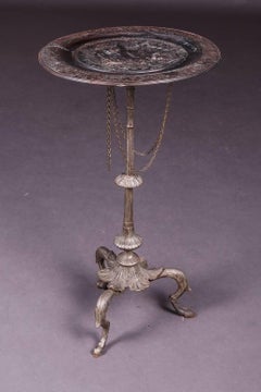19th Century Pompey Metal Paw Shaped Feet Side Table