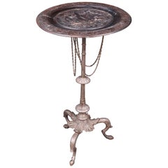 19th Century Pompey Metal Paw Shaped Feet Side Table