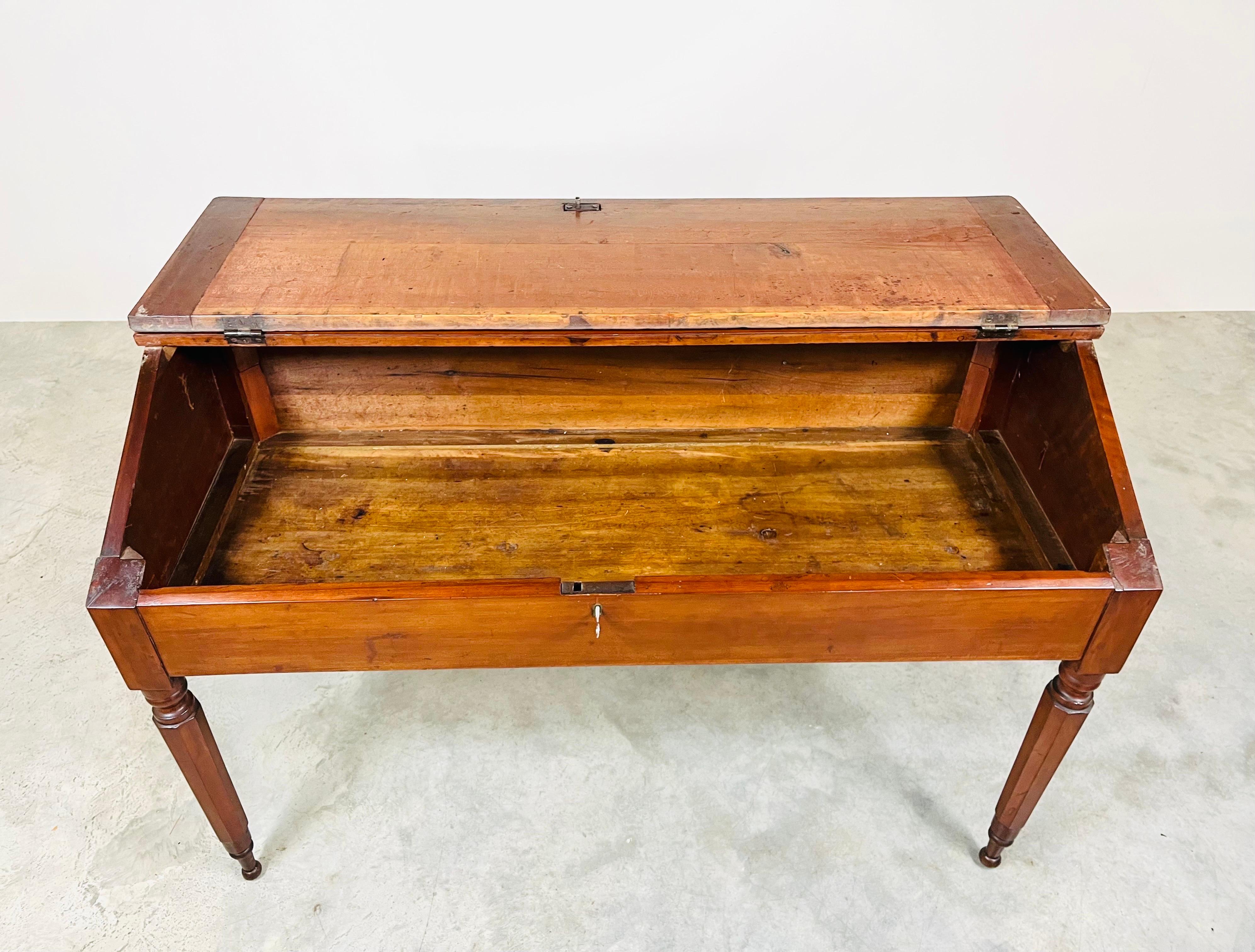 antique writing desk with flip top