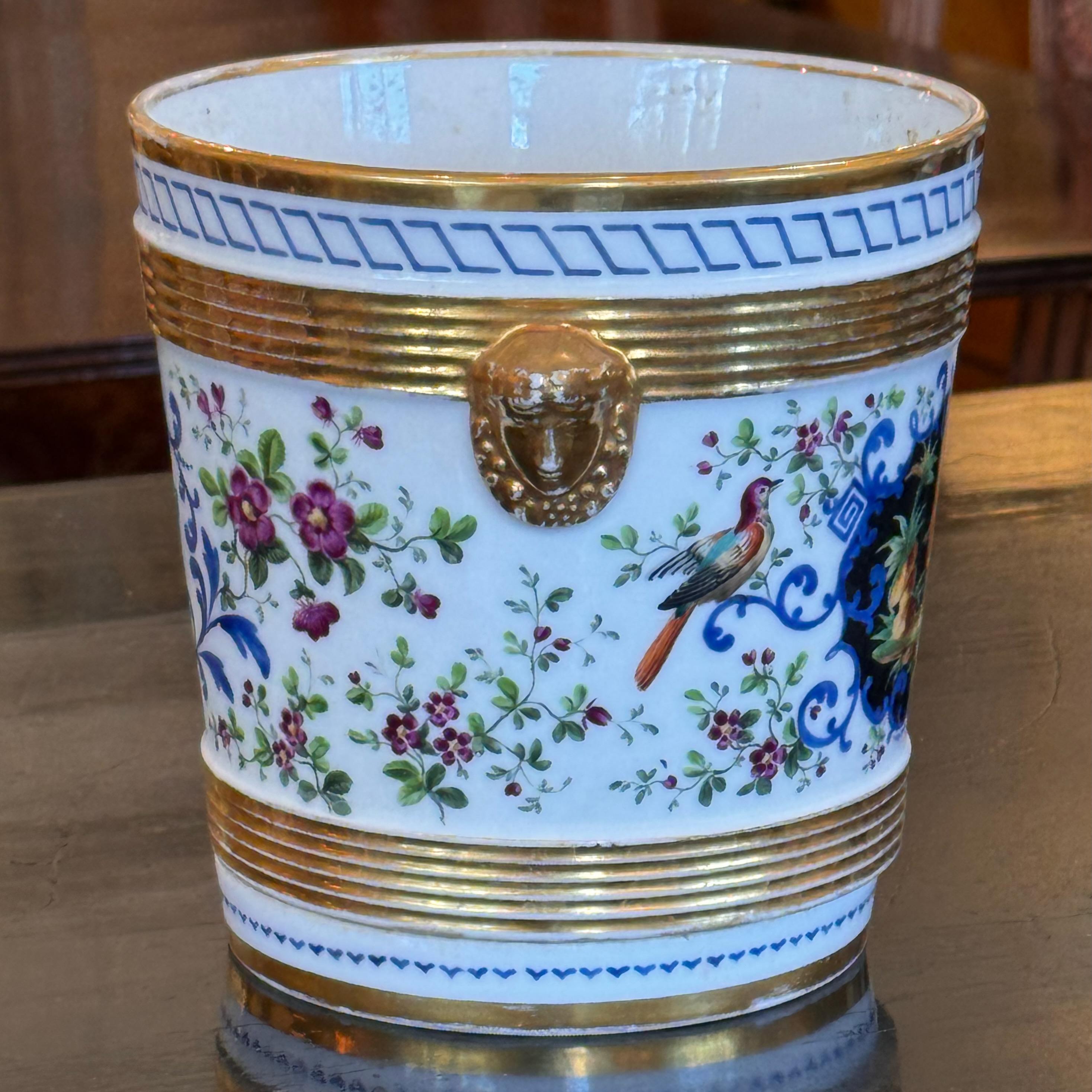 Ceramic 19th Century Porcelain Cachepot For Sale