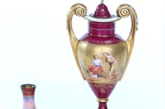 19th Century Porcelain Covered Urn  / Small Vase