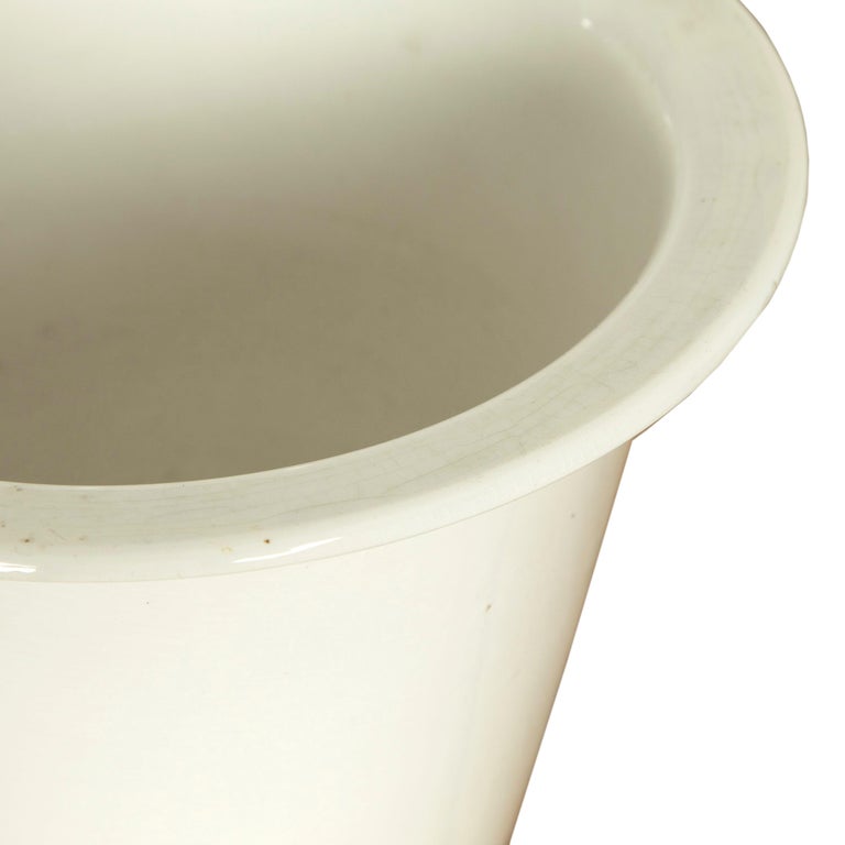 Dutch 19th Century Porcelain Ice Bucket For Sale
