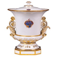 19th Century Porcelain Ice Pail & Cover By Jacob Petit