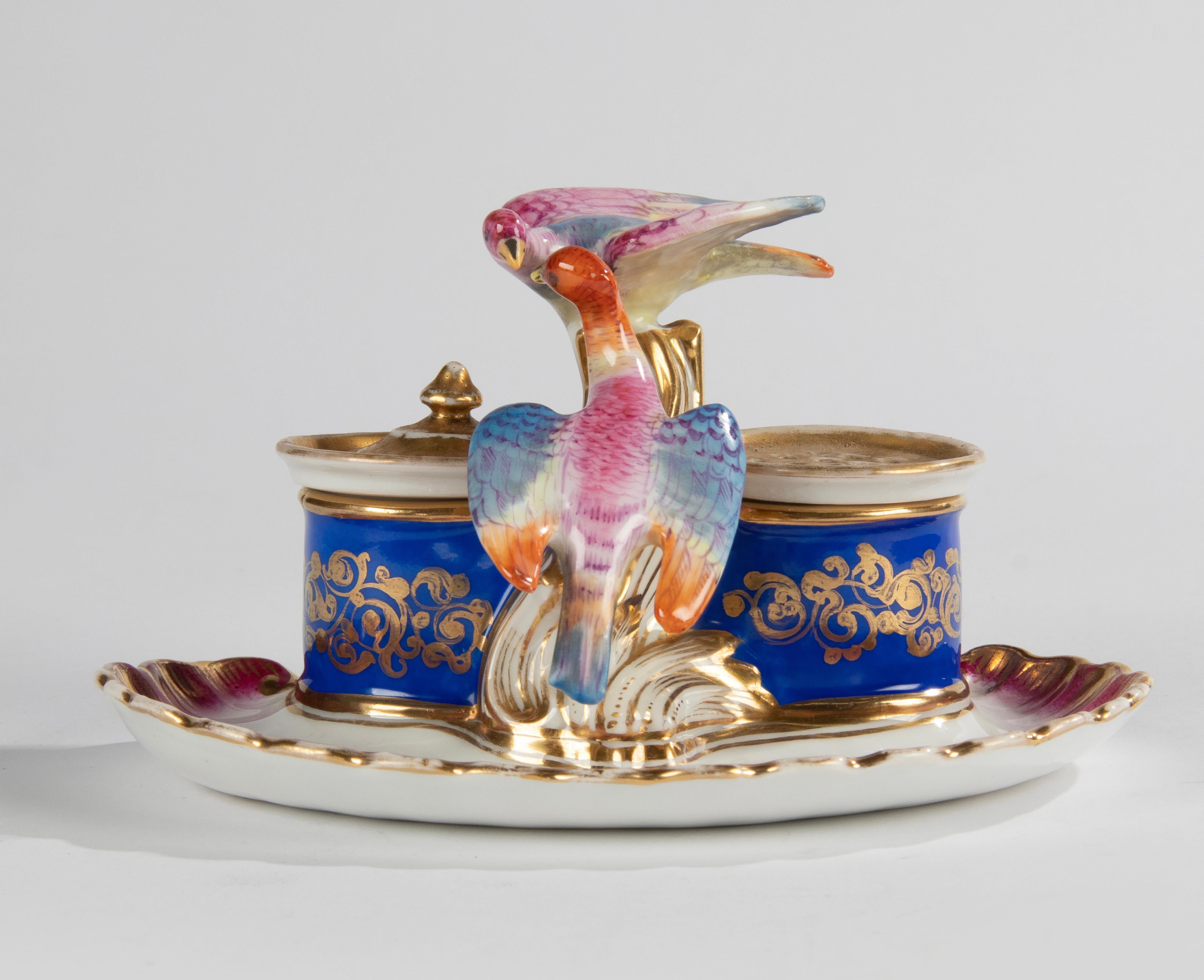 19th Century Porcelain Inkwell - Vieux Paris For Sale 2