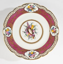 19th Century Porcelain Musical Plate - Vieux Paris - Music Box