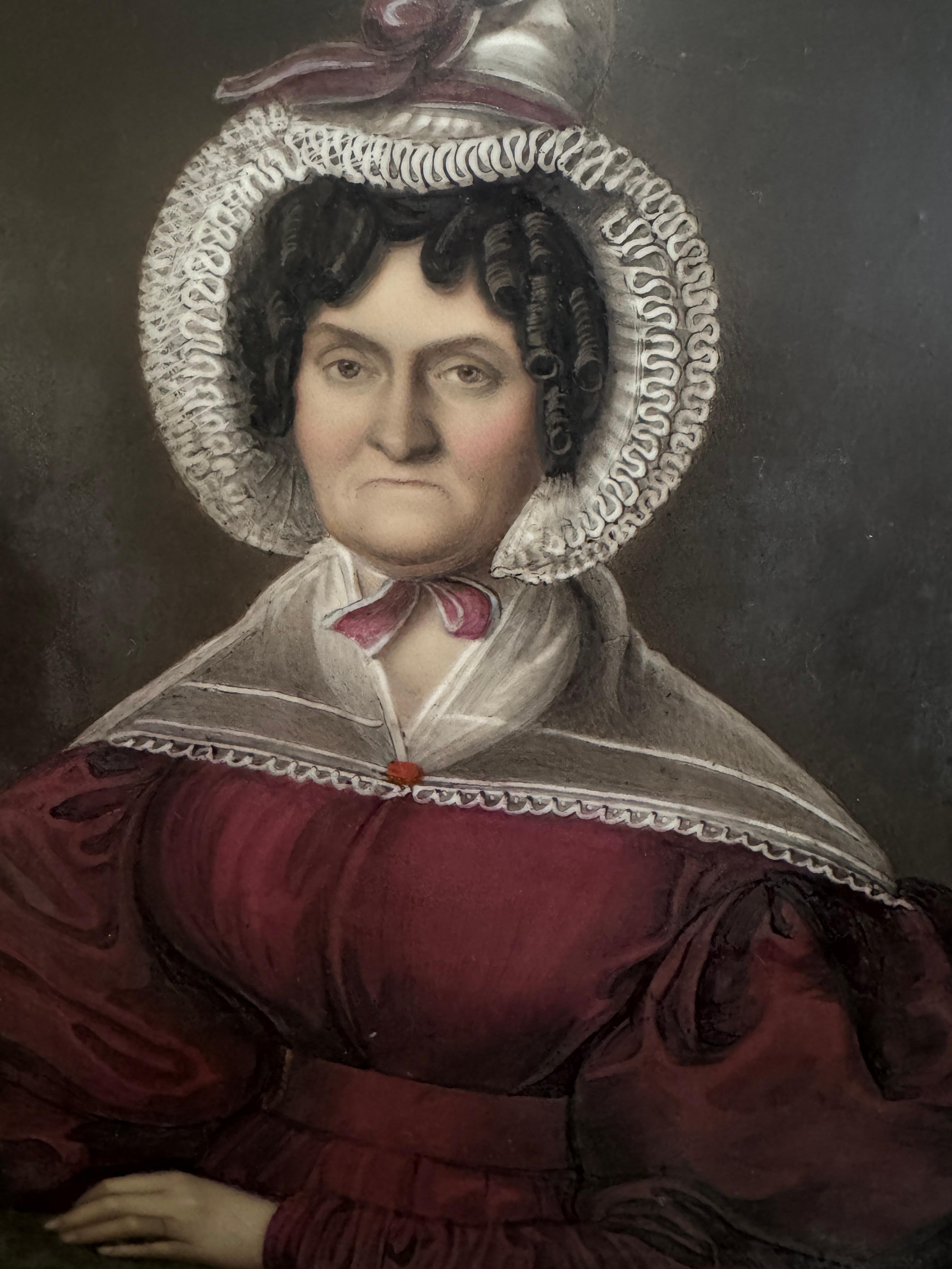 Britannique Plaque de portrait en porcelaine du 19e siècle en vente