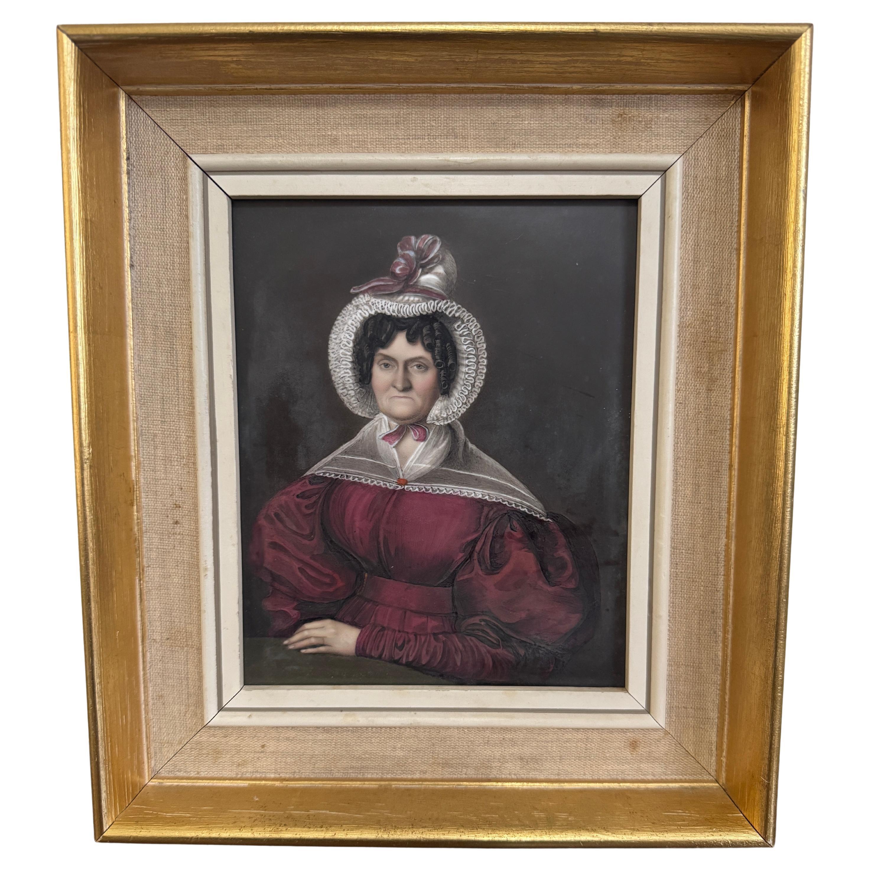 Plaque de portrait en porcelaine du 19e siècle en vente