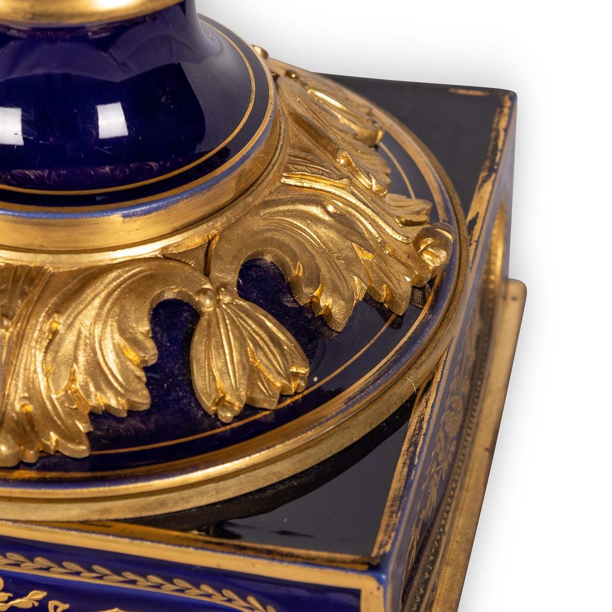 19th Century Porcelain Serves Vase In Magnificent Cobalt-Blue & Ormolu, c.1846 10
