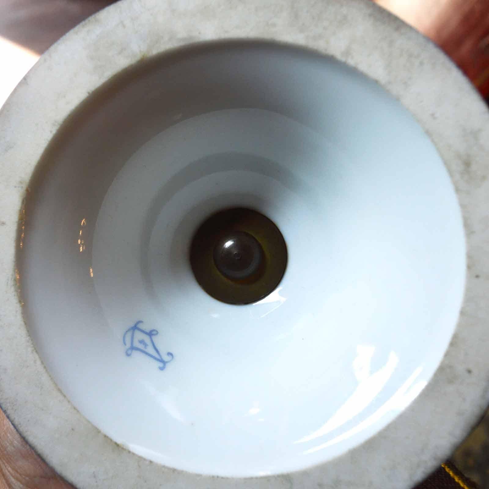 19th Century Porcelain Sevres Vase with Gild Bronze For Sale 3