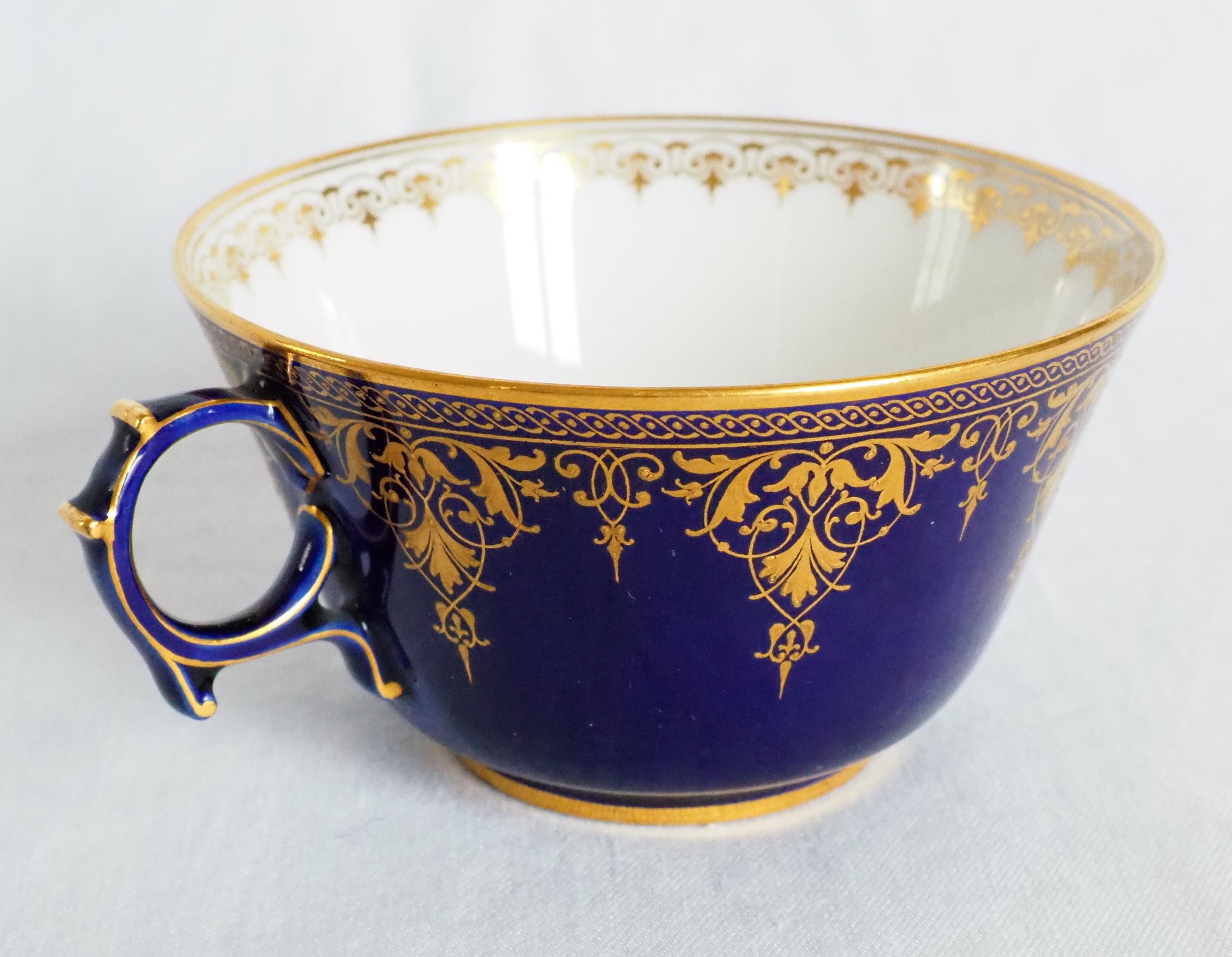 19th Century Porcelain Tea Cup / Coffee Cup, Sevres Manufacture, Signed 4