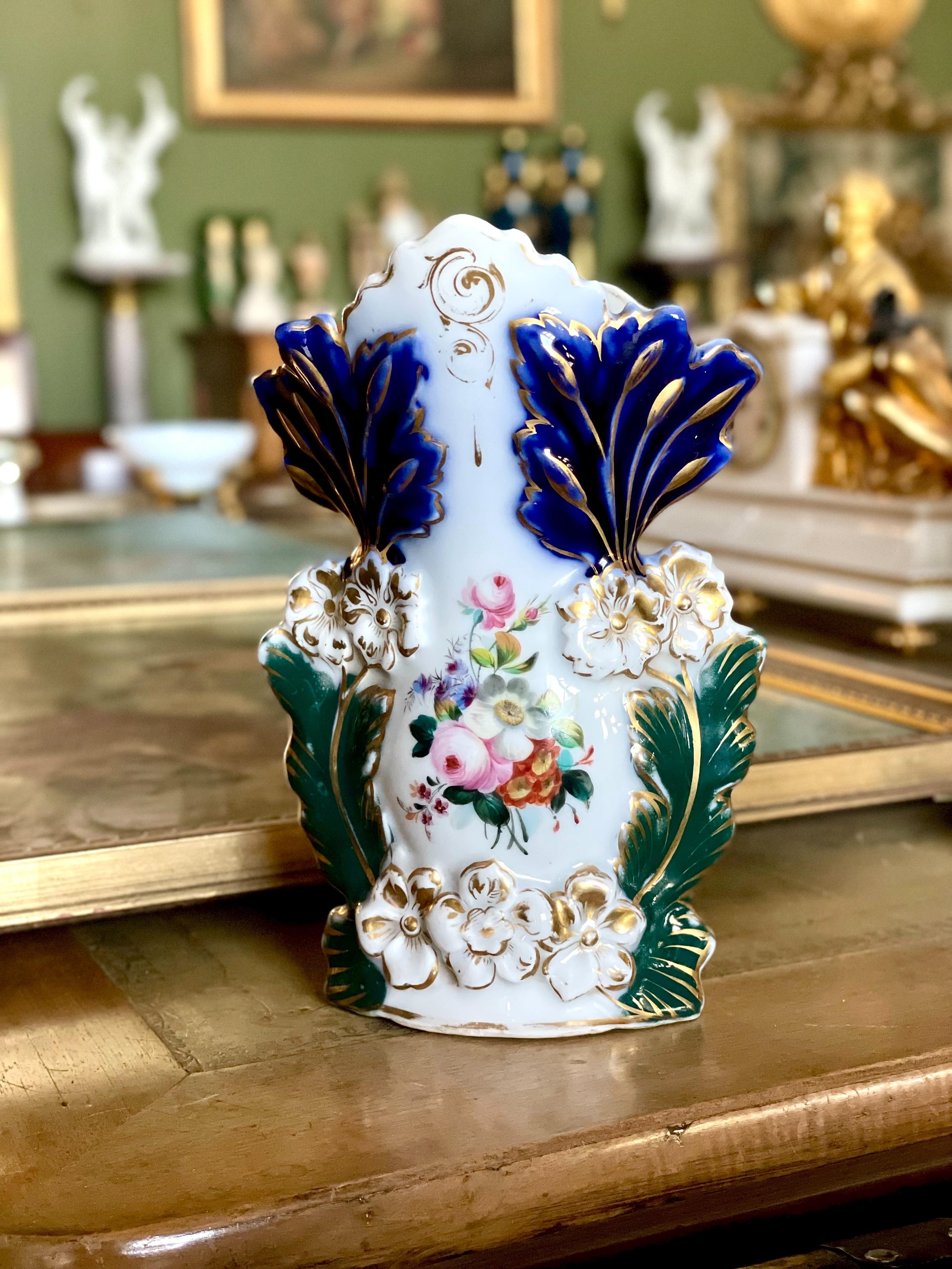 Vaso da sposa Porcelaine de Paris del XIX secolo in vendita 5