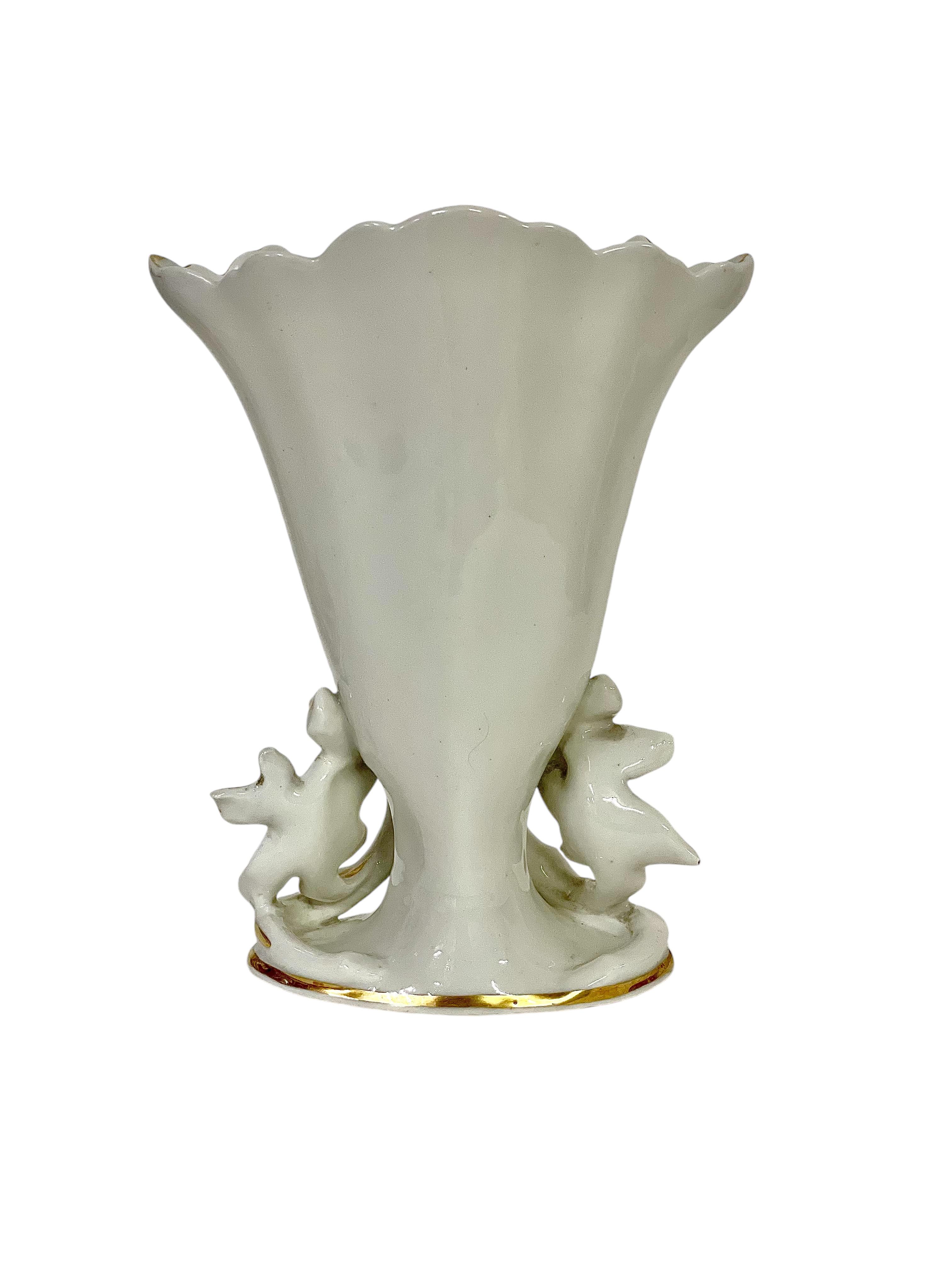 Francese Vaso da sposa Porcelaine de Paris del XIX secolo in vendita
