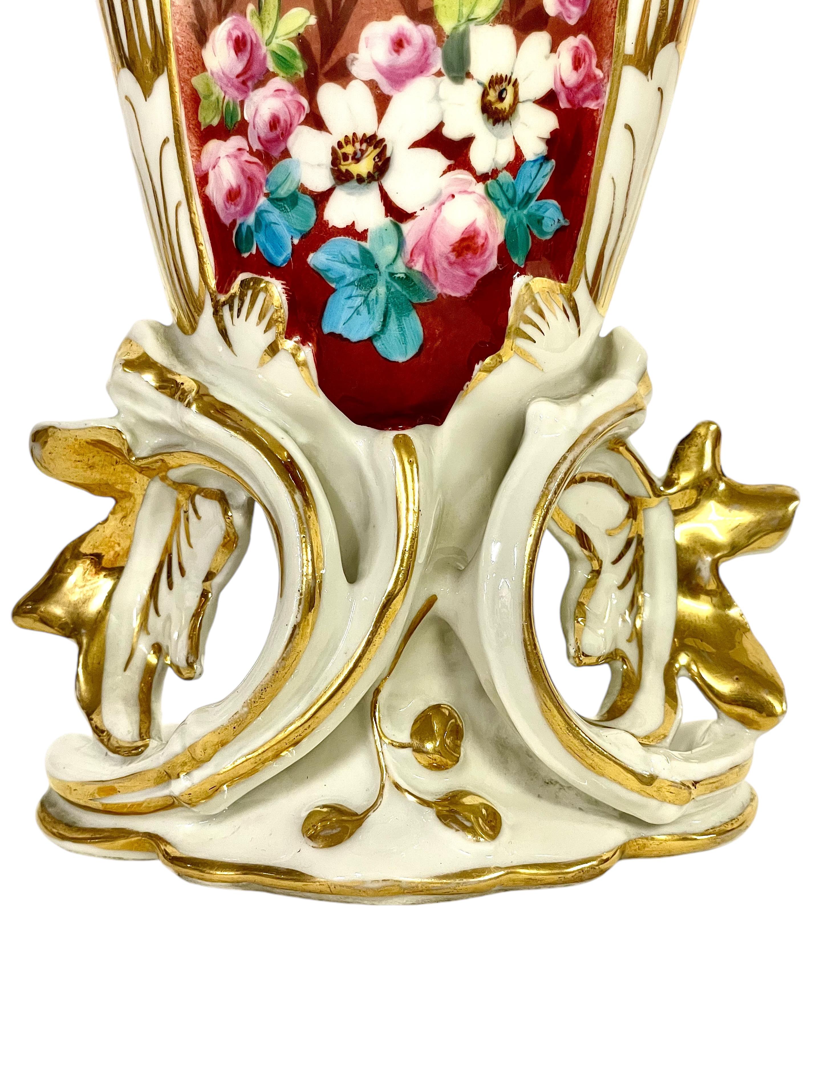 Vaso da sposa Porcelaine de Paris del XIX secolo in vendita 1
