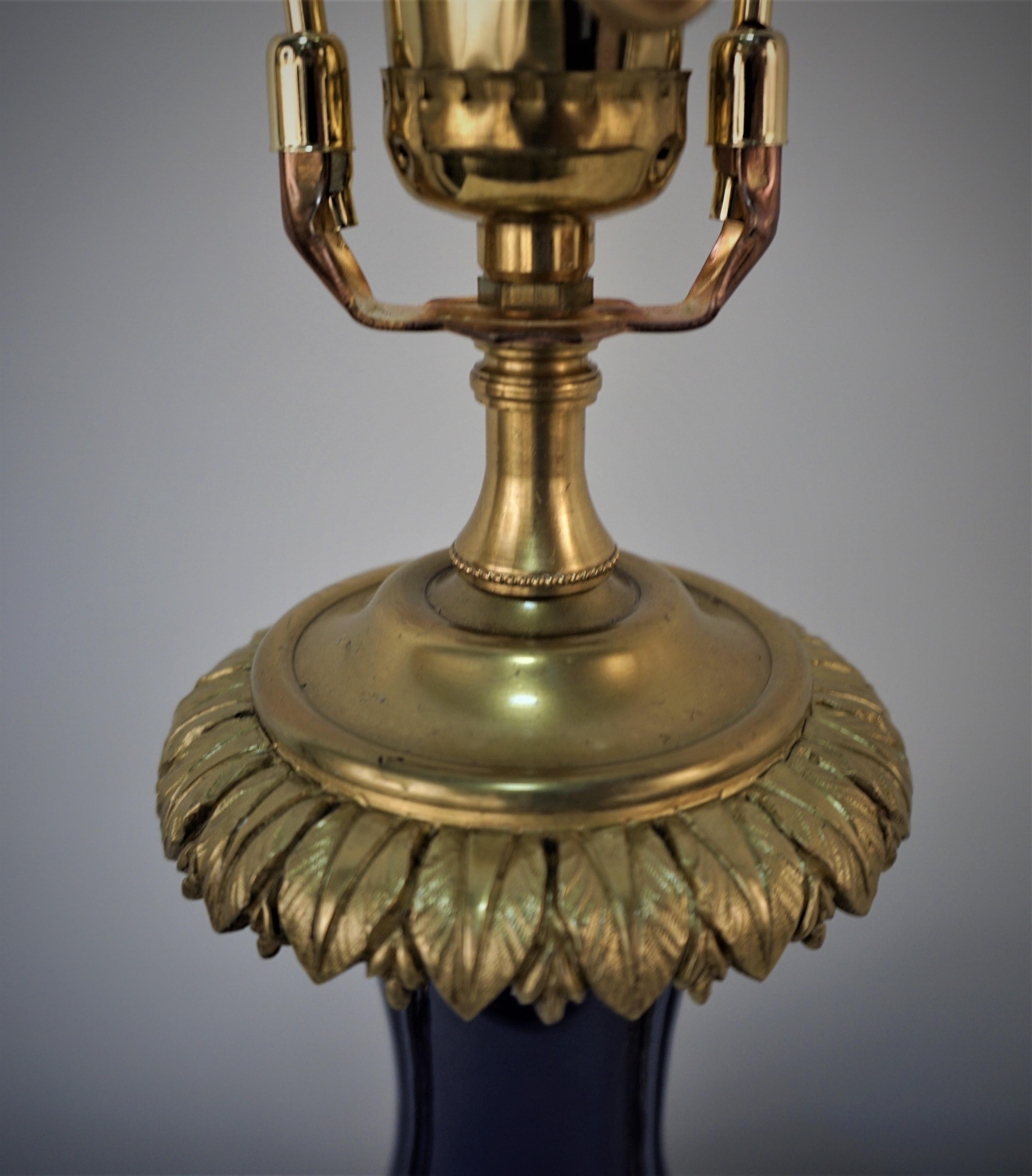 19th Century Porcelains Bronze Table Lamp 6