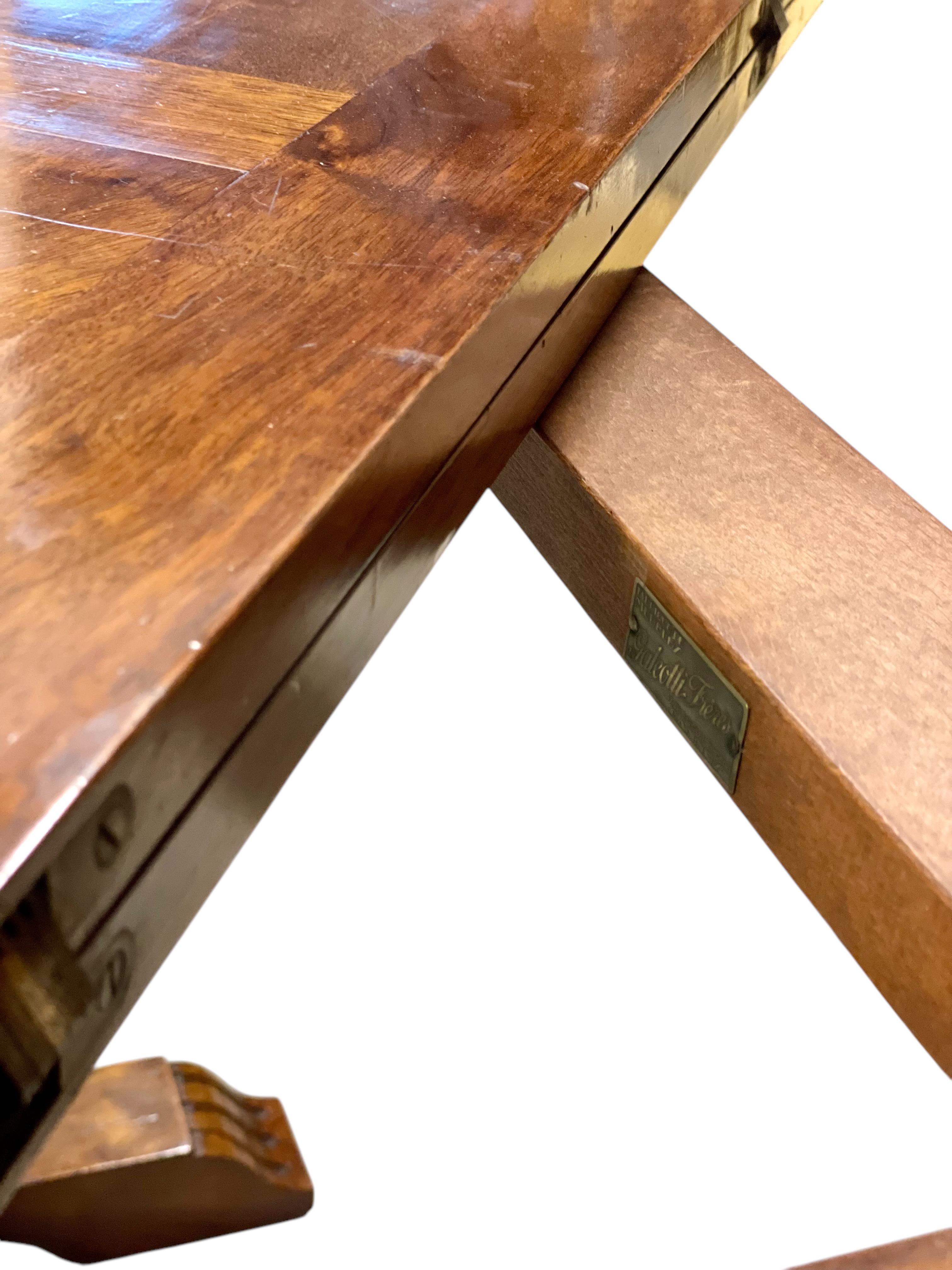 Mesa de comedor Portefeuille del siglo XIX en venta 11