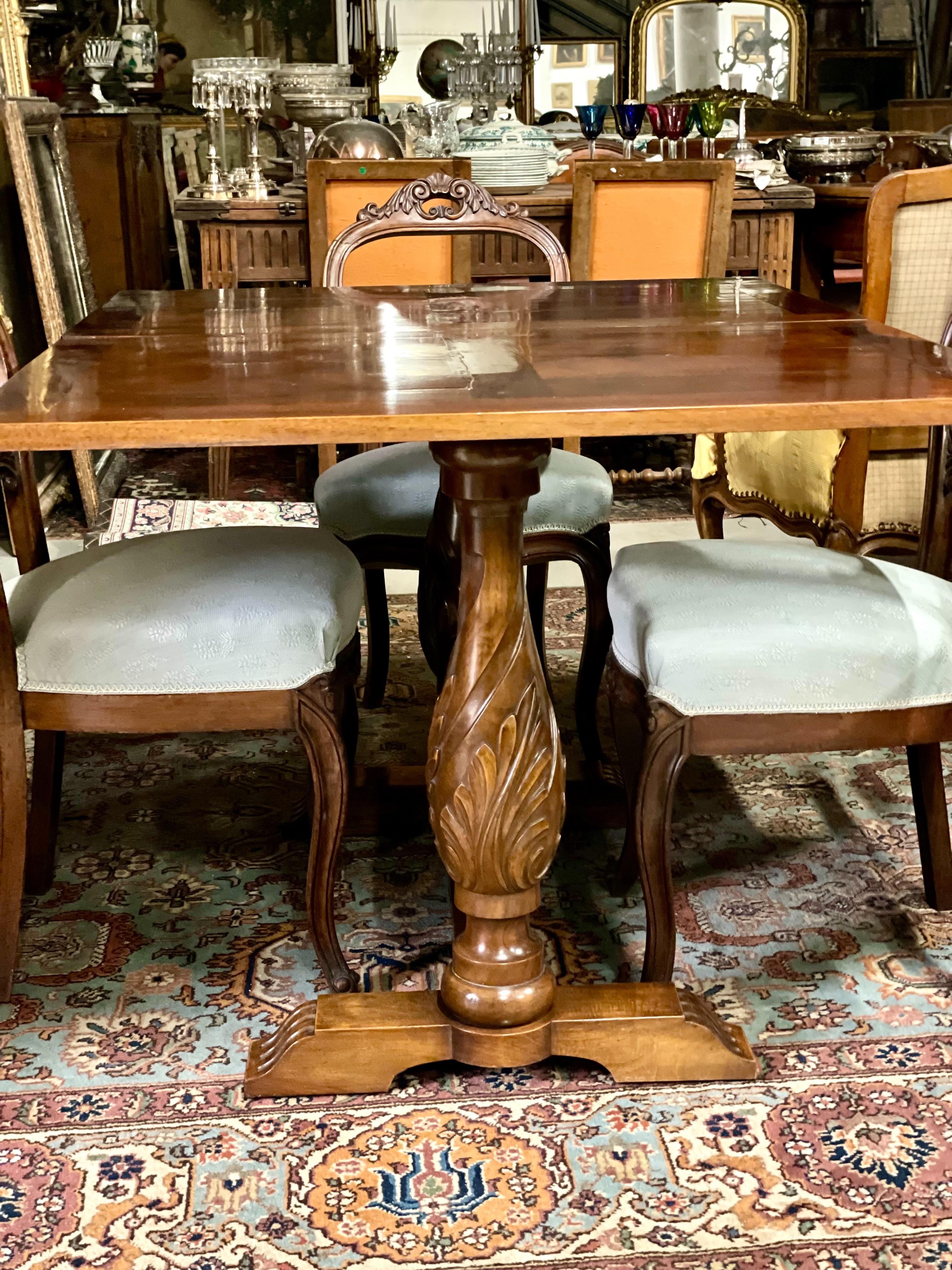 Mesa de comedor Portefeuille del siglo XIX en venta 13
