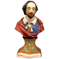 Retrato del siglo XIX Busto de William Shakespeare