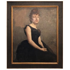 Portrait du 19ème siècle par Adolphe ""Dechenaud"".