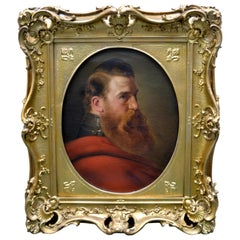 19th Century Portrait of a Bearded French Military Officer