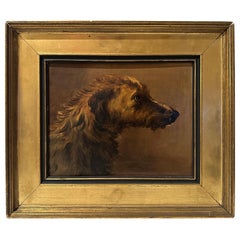 Portrait d'un chien au 19e siècle
