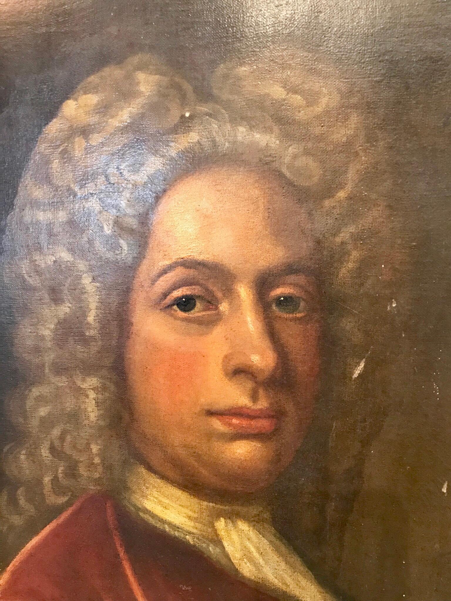Hand-Painted 19th Century Portrait of a Gentleman
