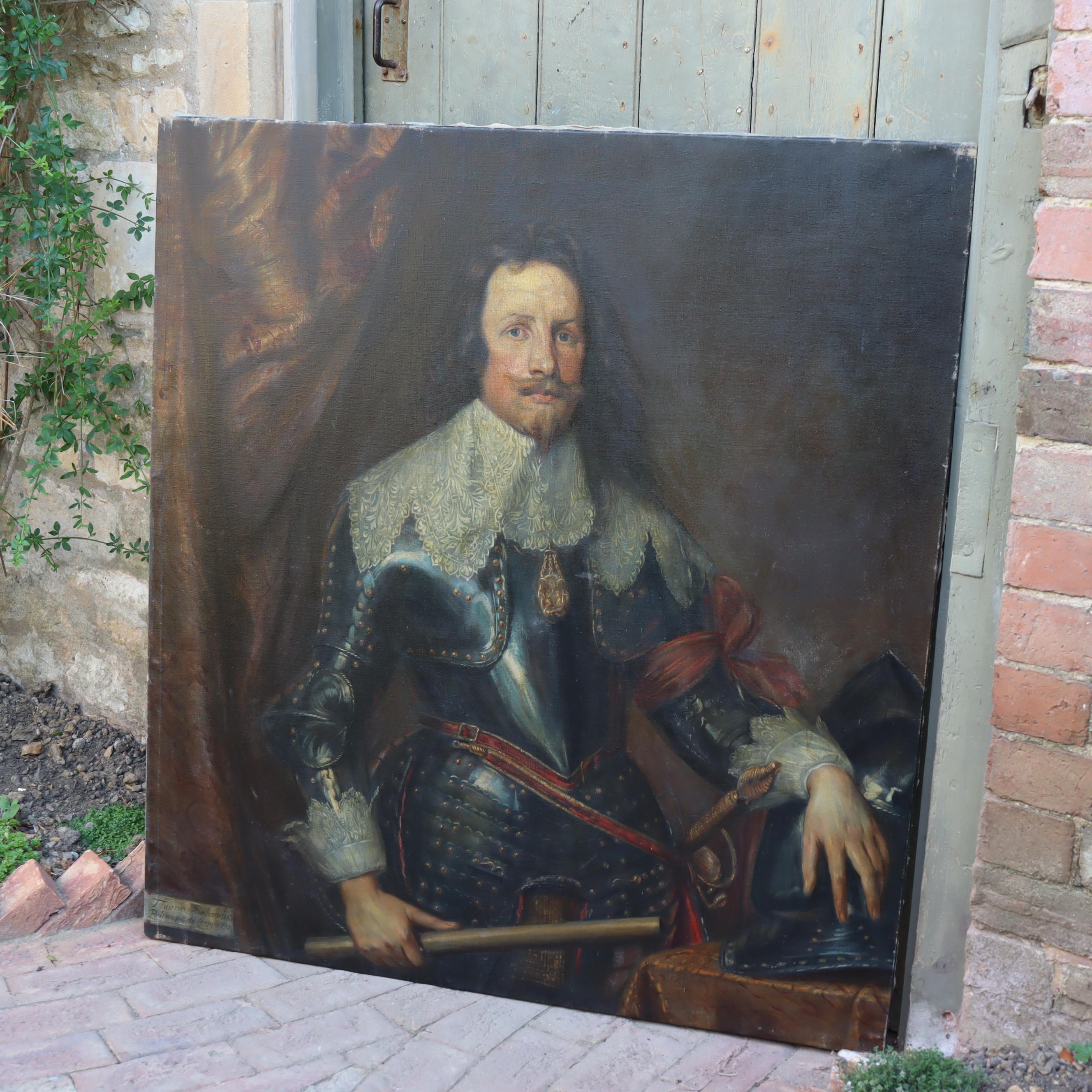 Retrato del siglo XIX del príncipe Tommaso Francesco de Saboya-Carignano en venta 3