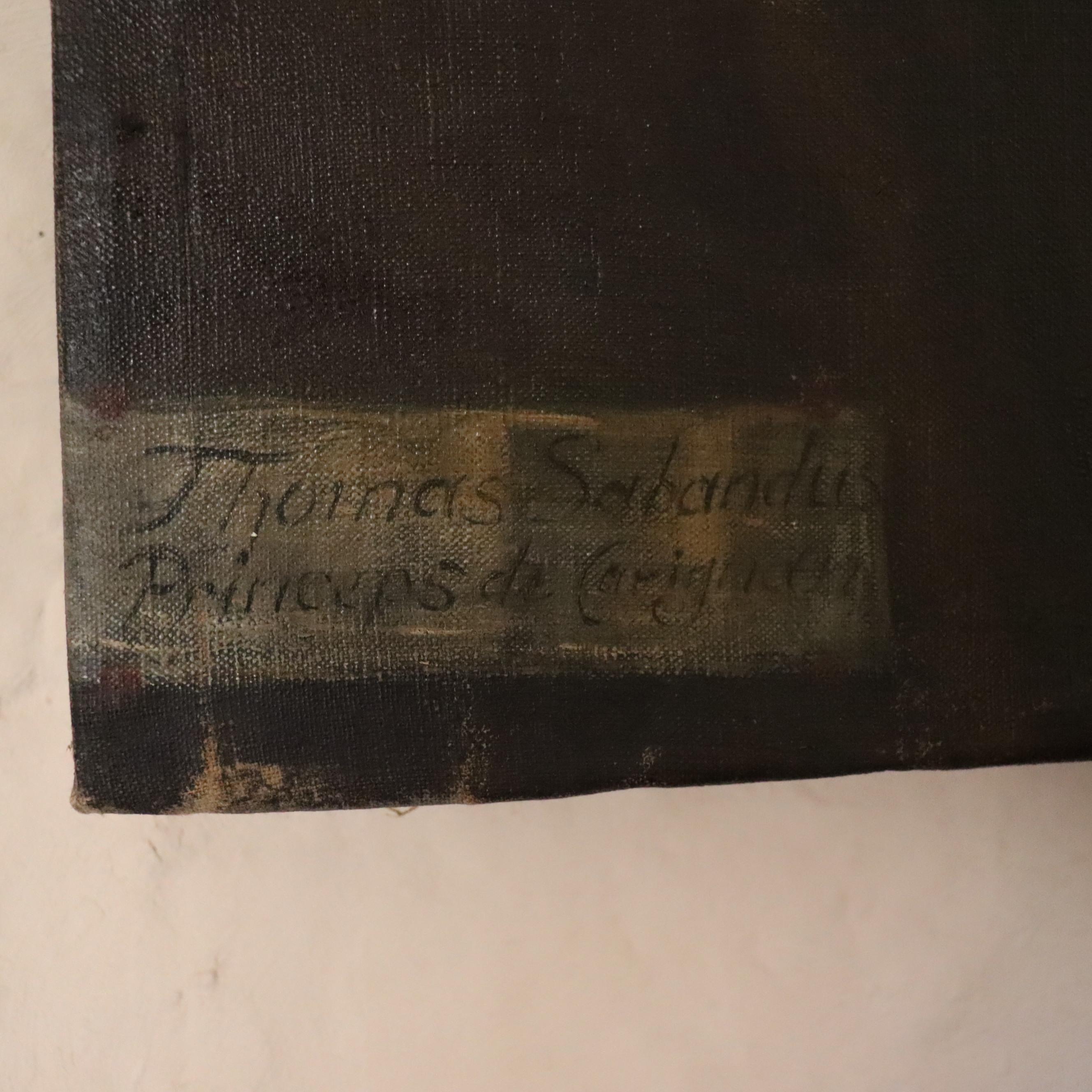 Retrato del siglo XIX del príncipe Tommaso Francesco de Saboya-Carignano Pintura en venta