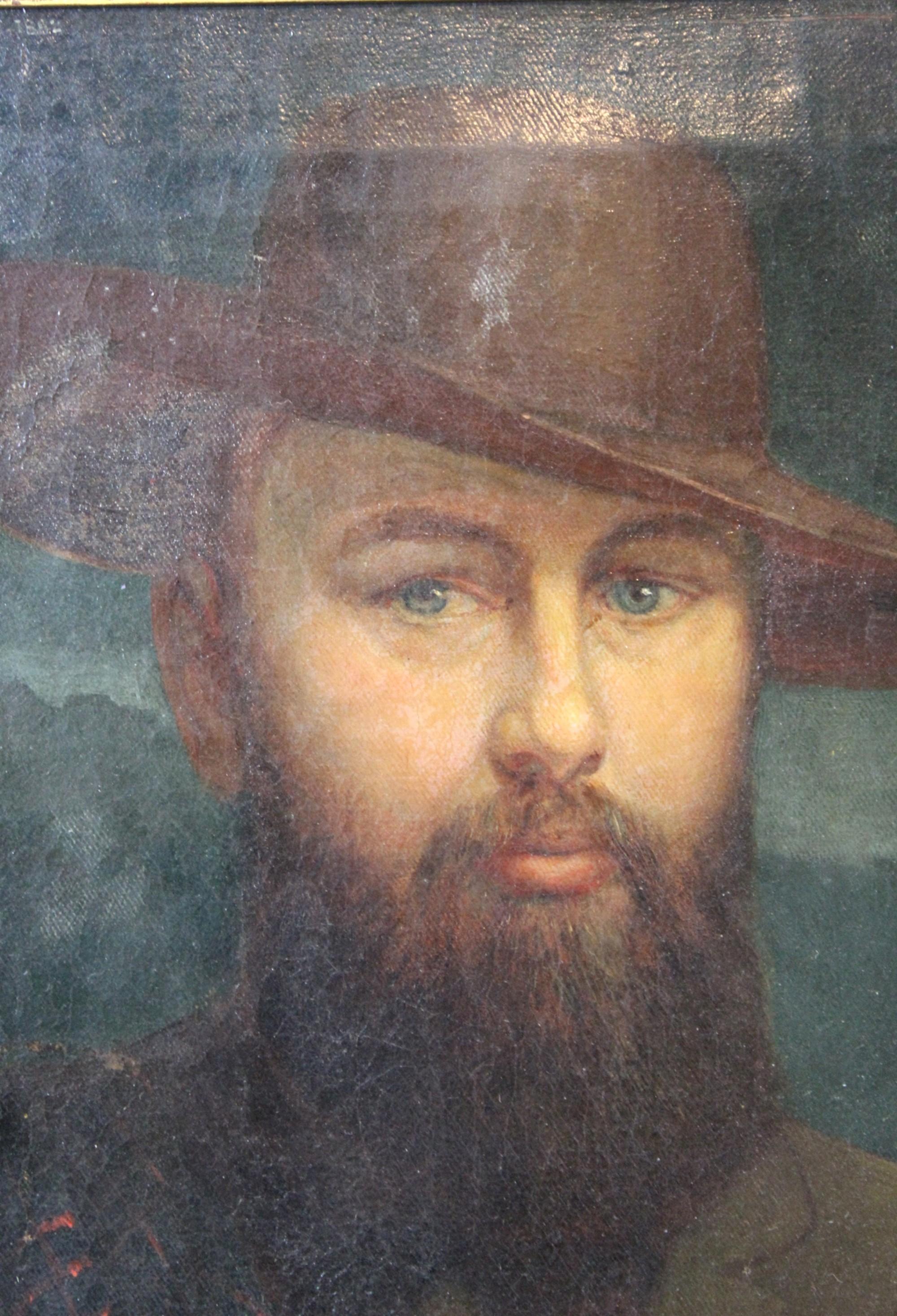 19th century English school Portrait of Railway Engineer In Fair Condition For Sale In Seaford, GB