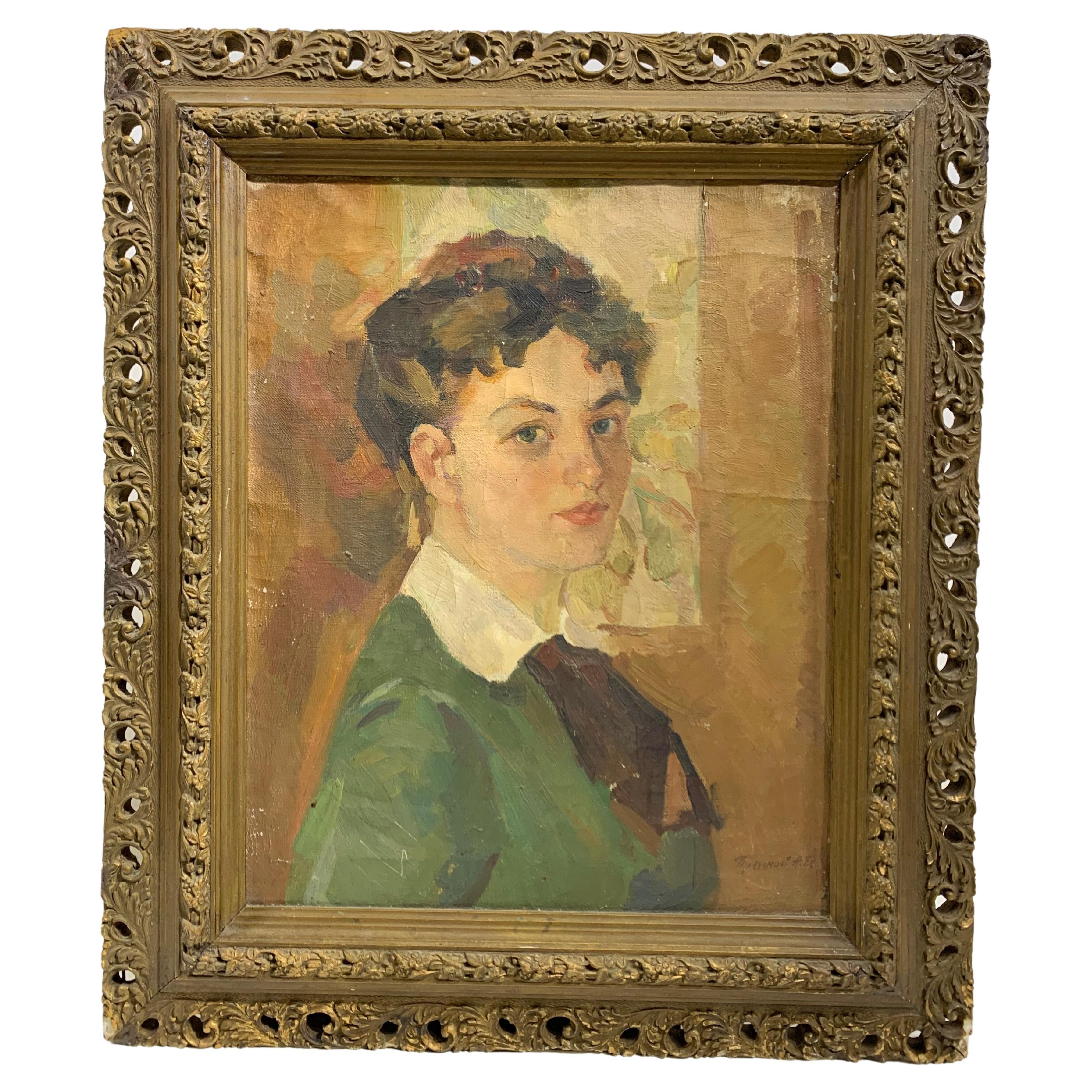 Retrato del siglo XIX / Óleo sobre lienzo