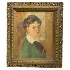 Retro 19th Century Portrait / Oil on Canvas