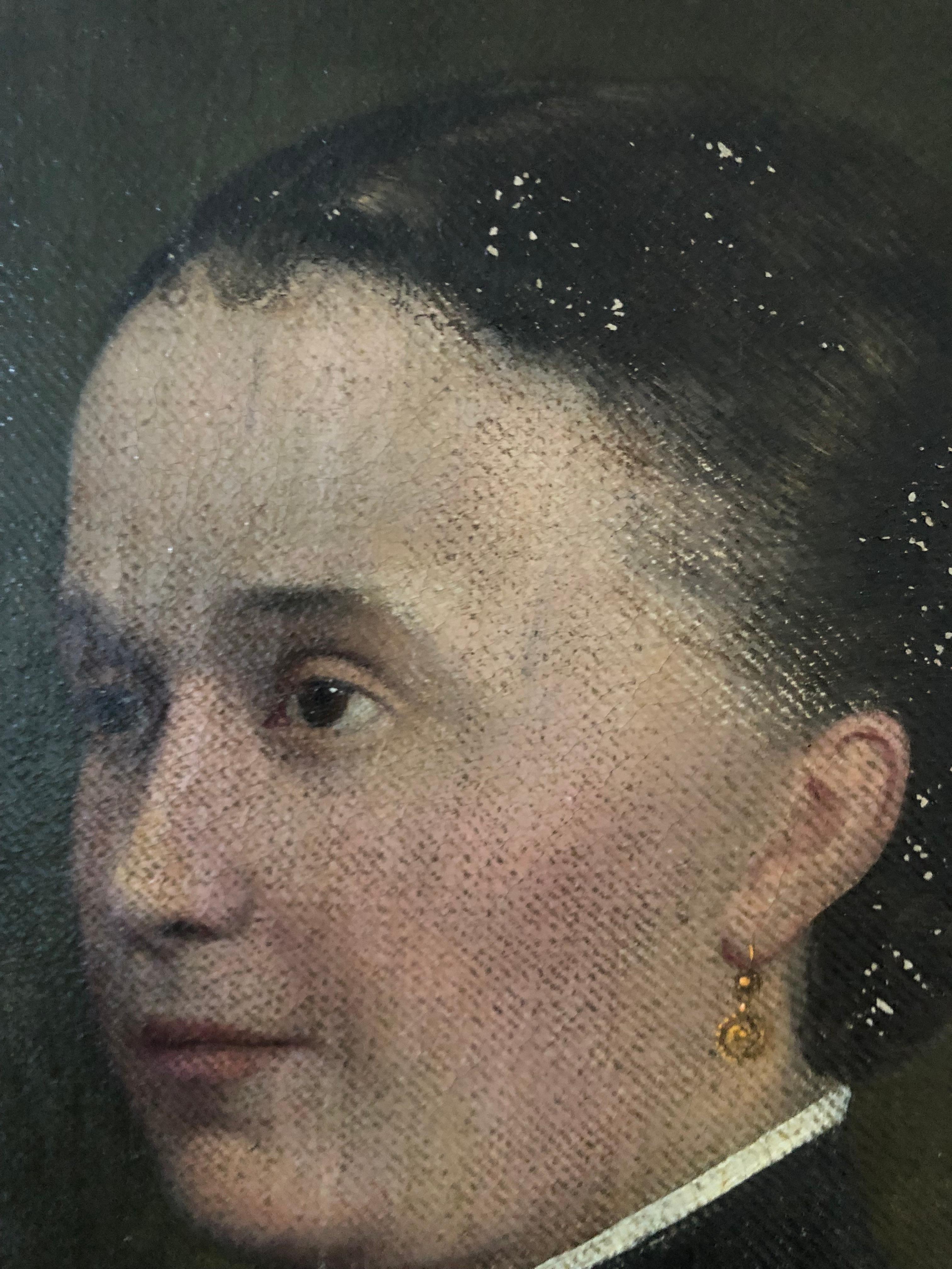 Tela Ritratto di donna danese del XIX secolo