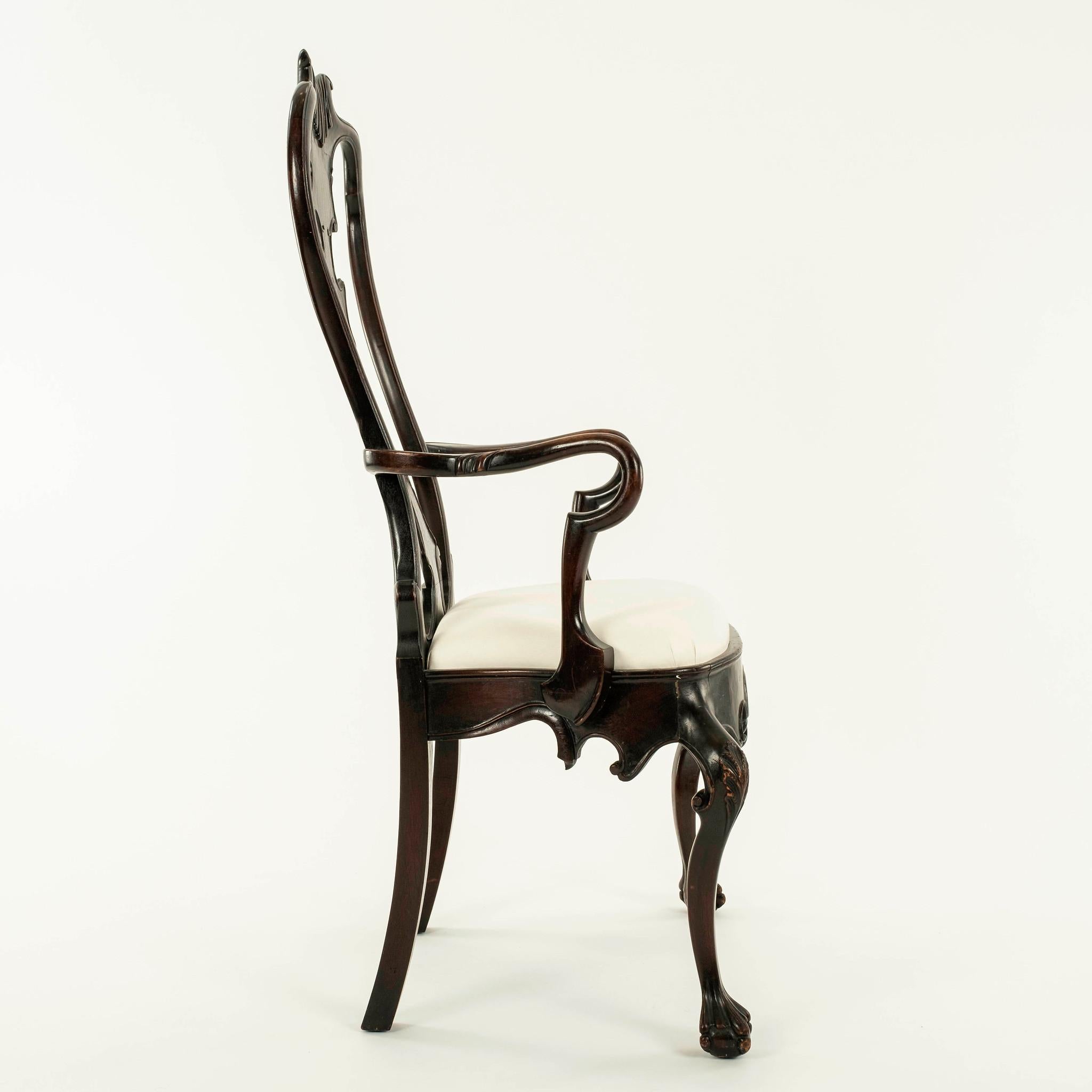 Rococo 19th Century Portuguese Arm Chair