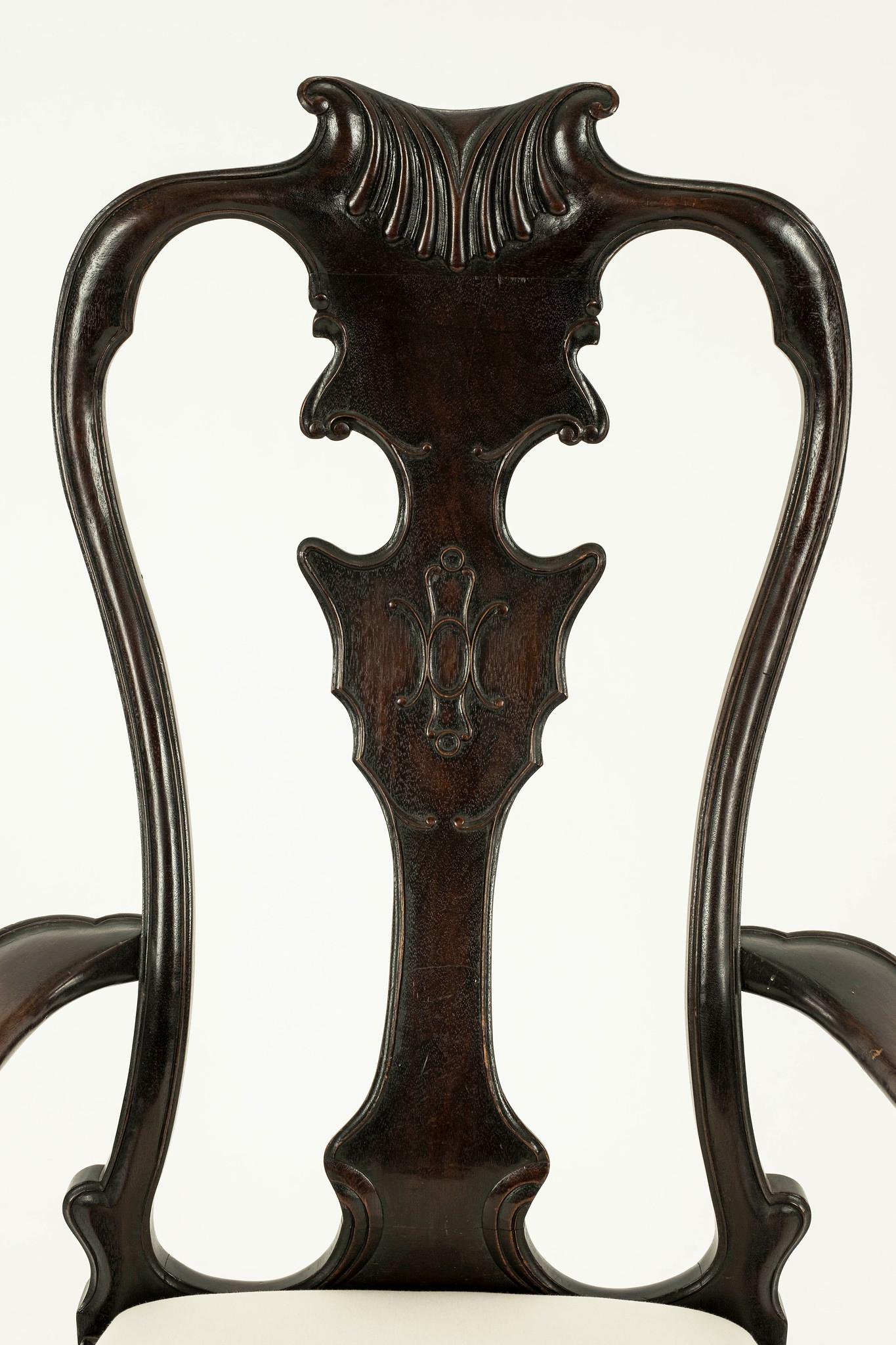 Mahogany 19th Century Portuguese Arm Chair