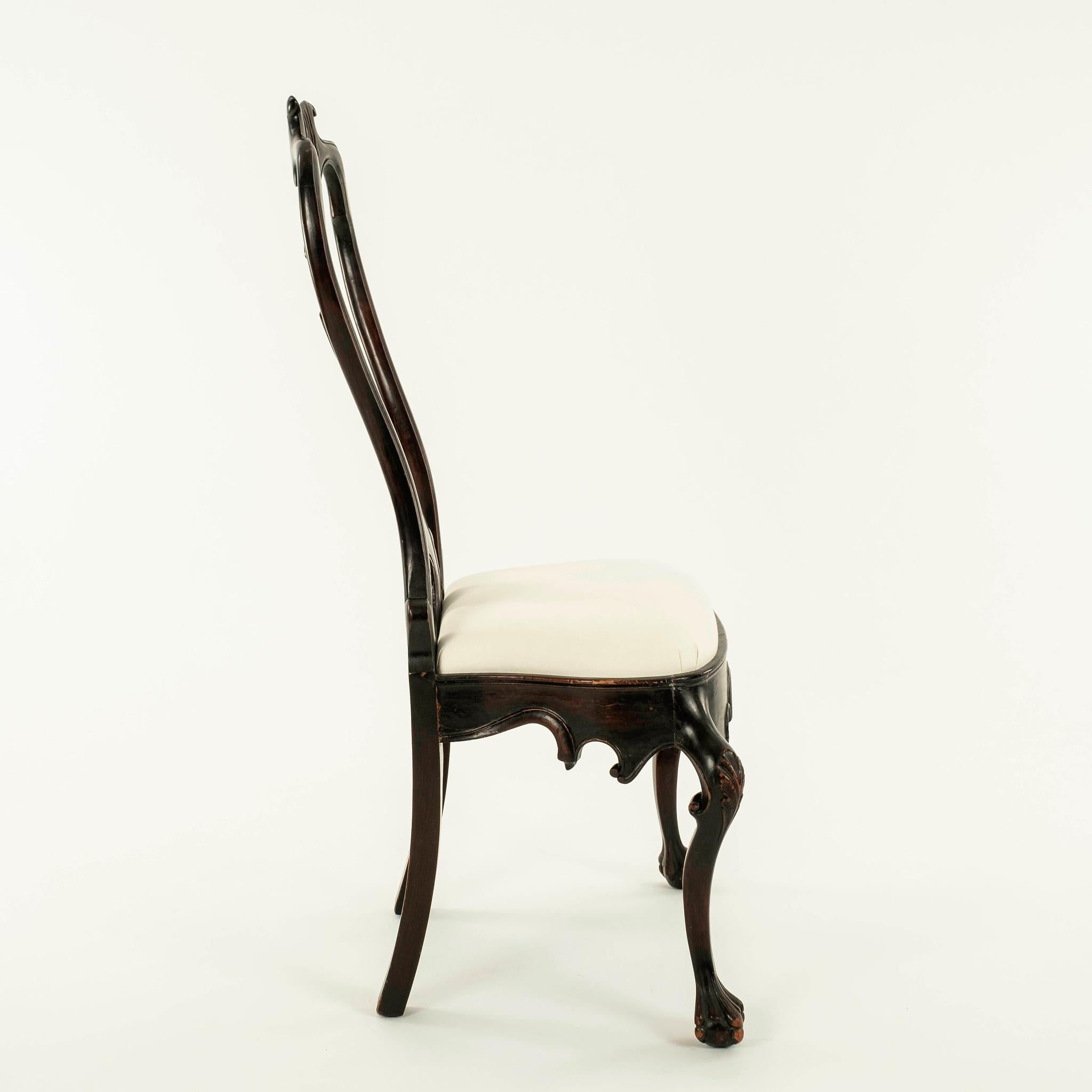 Hand-Carved 19th Century Portuguese Chair For Sale