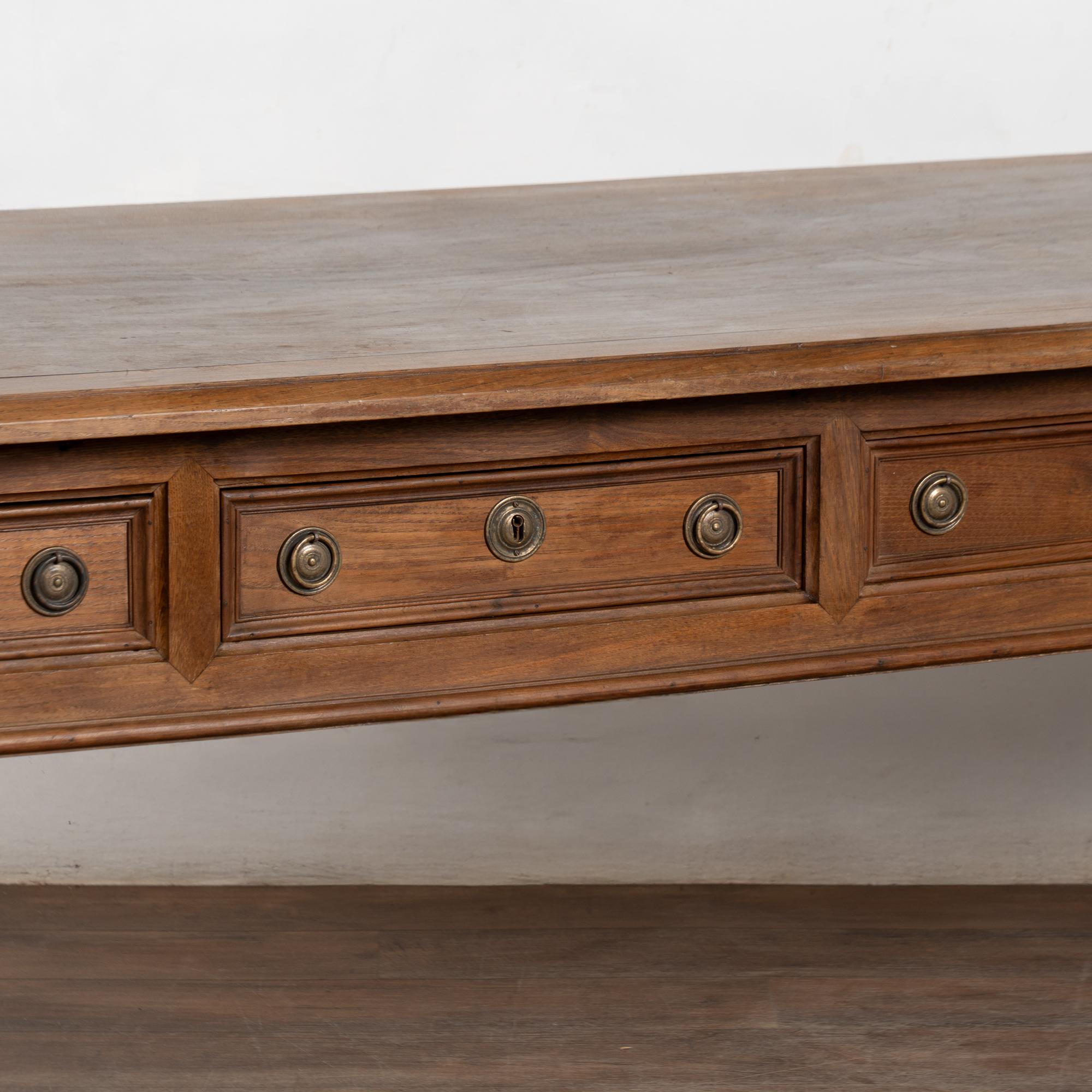 Hand-Crafted 19th Century Portuguese Console Table with Four Drawers For Sale