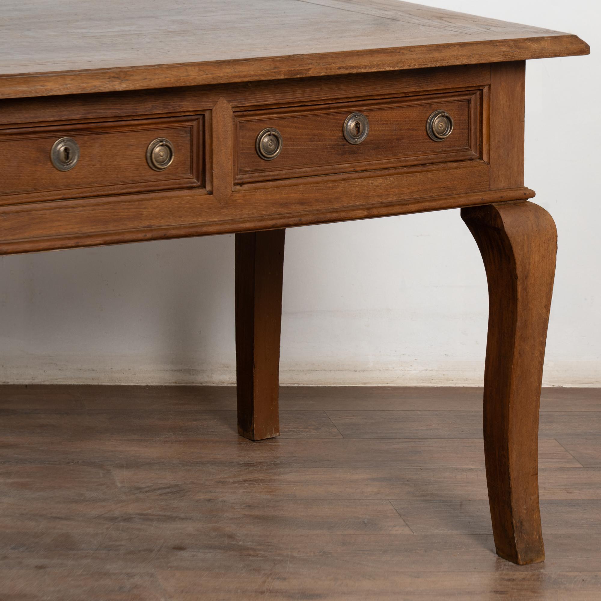 19th Century Portuguese Console Table with Four Drawers In Fair Condition For Sale In Round Top, TX