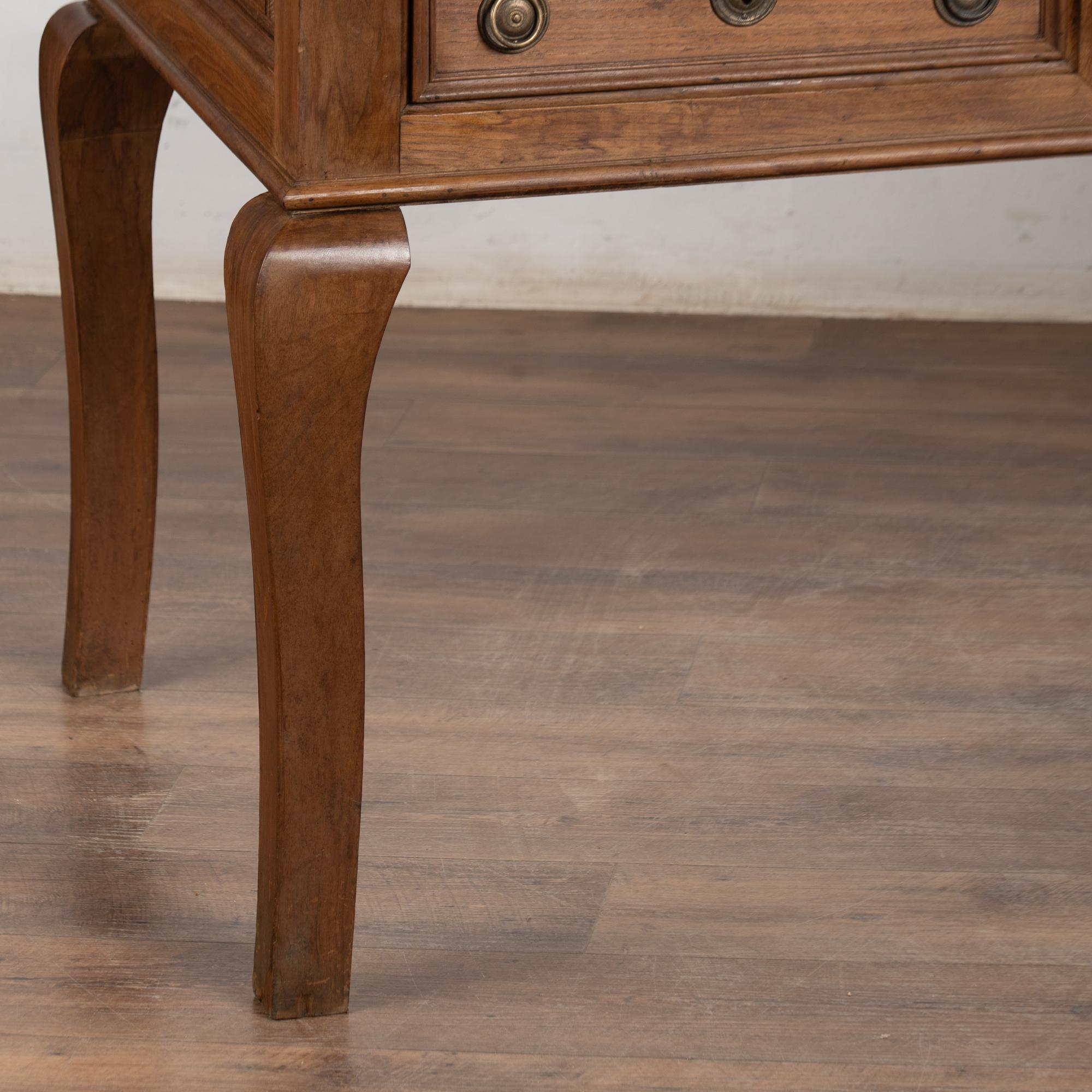 Chestnut 19th Century Portuguese Console Table with Four Drawers For Sale