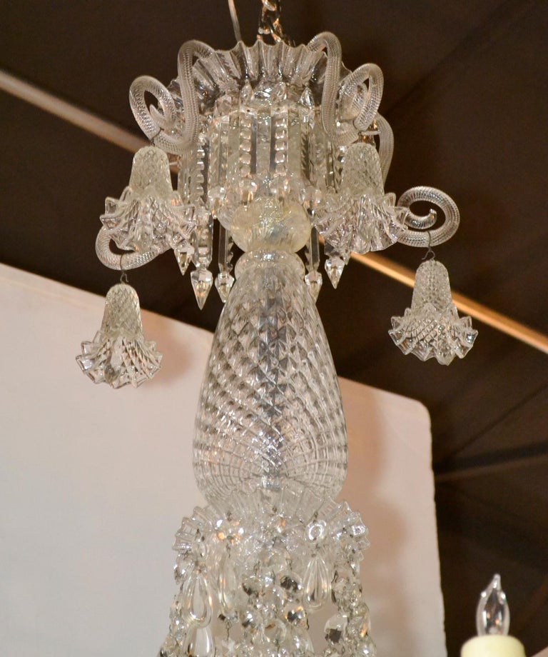 19th Century Portuguese Crystal Chandelier For Sale at 1stdibs