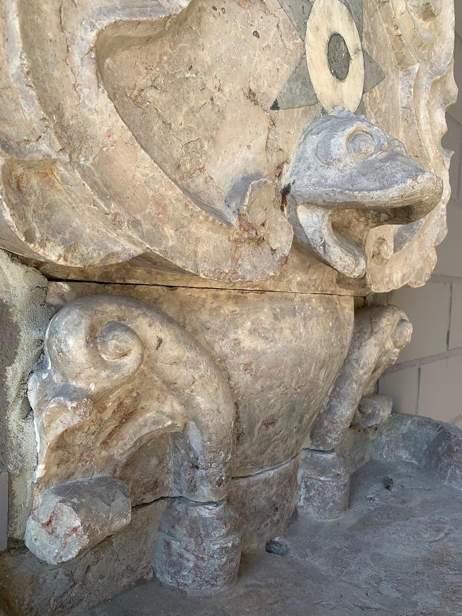 Fontaine murale portugaise en marbre du 19ème siècle en vente 5