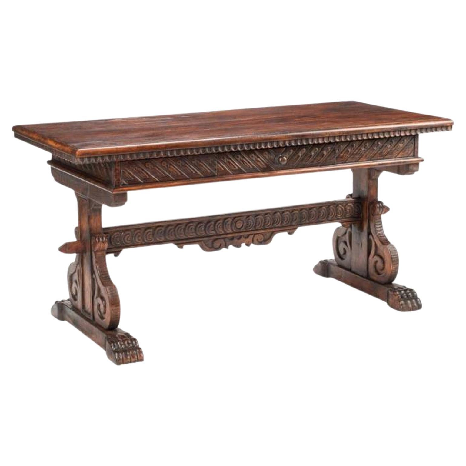Mesa caballete renacentista portuguesa del siglo XIX