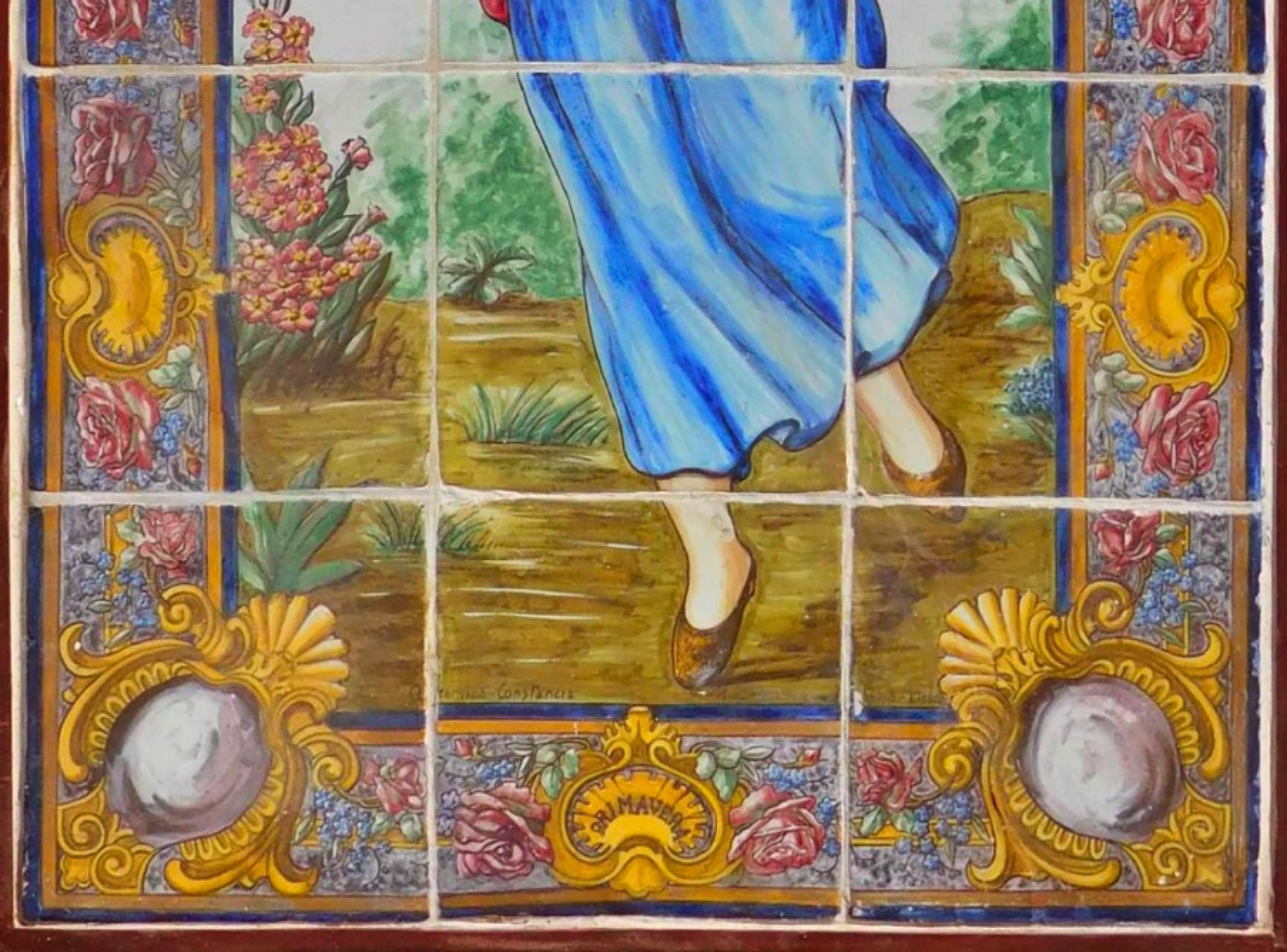19th century Portuguese Tiles Panel 